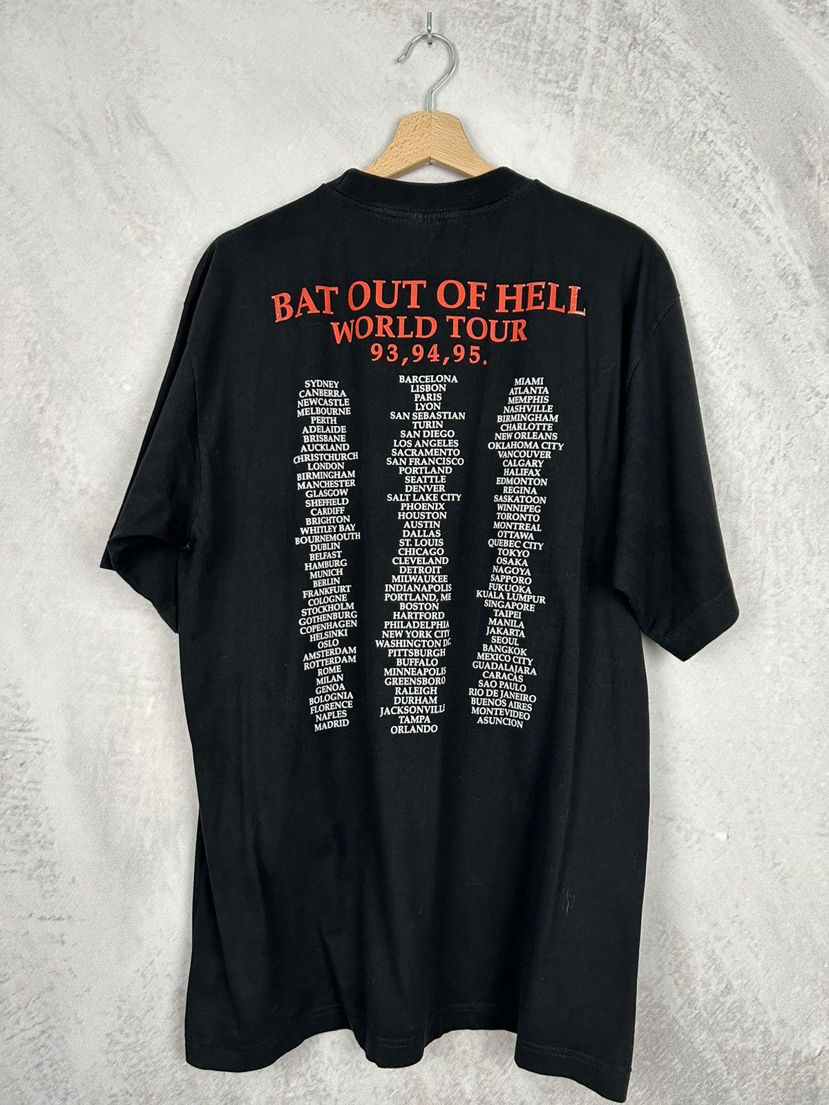 Band Tees Vintage Meat Loaf 90s Tour Graphic Tee Rock Band Rare Hype Size US XL / EU 56 / 4 - 4 Thumbnail