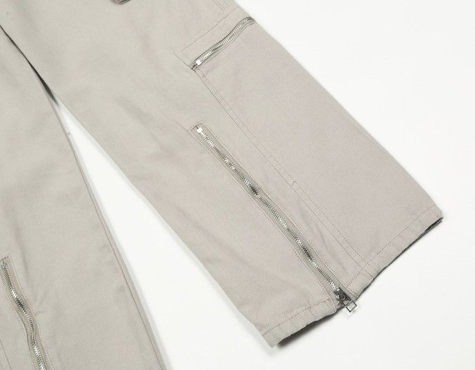 Japanese Brand × Vintage 2000s y2k front zip utility grunge cargo pants Size US 32 / EU 48 - 5 Thumbnail