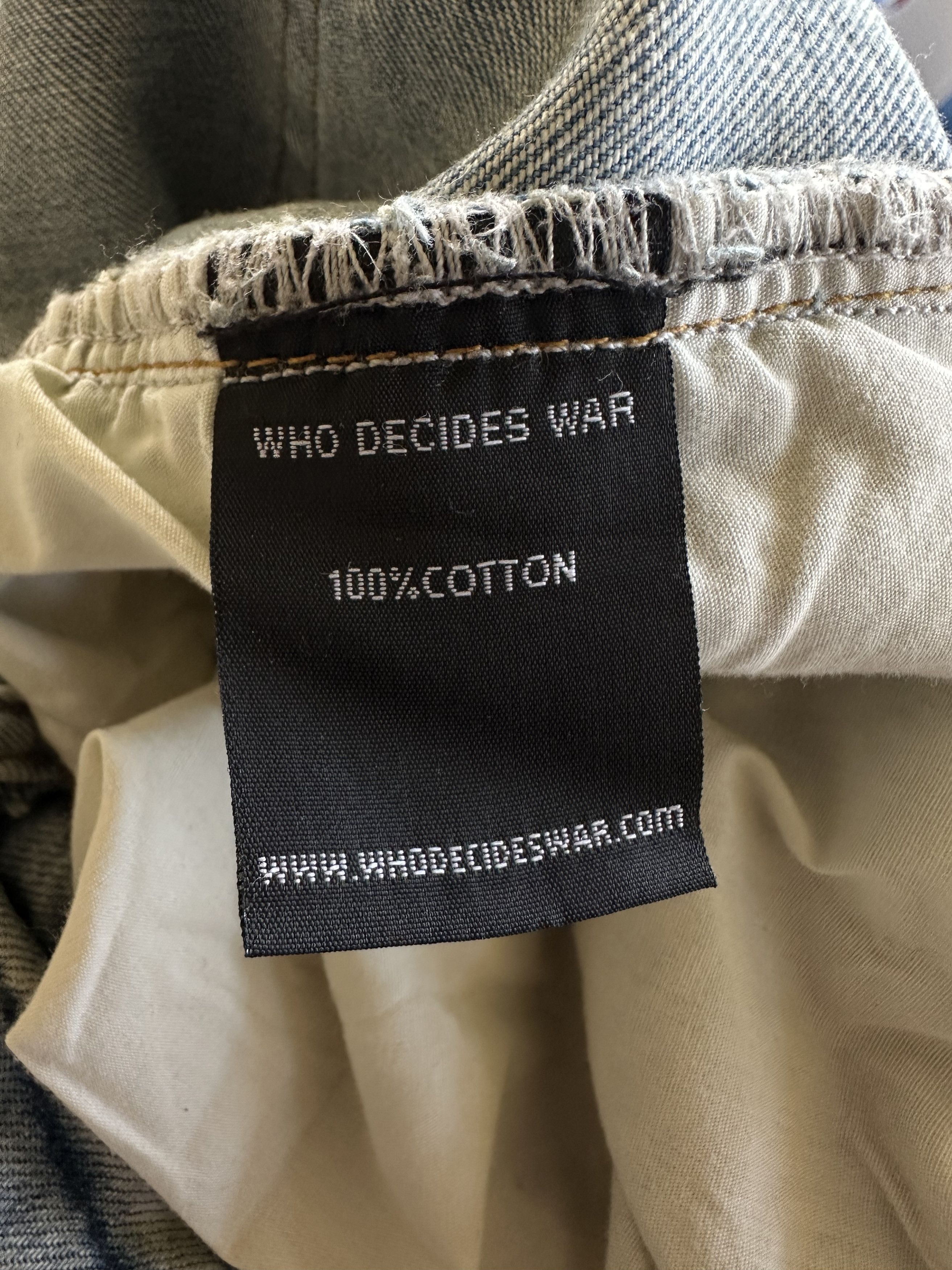 Ev Bravado FLOWER DENIM WHO DECIDES WAR Size US 34 / EU 50 - 10 Thumbnail