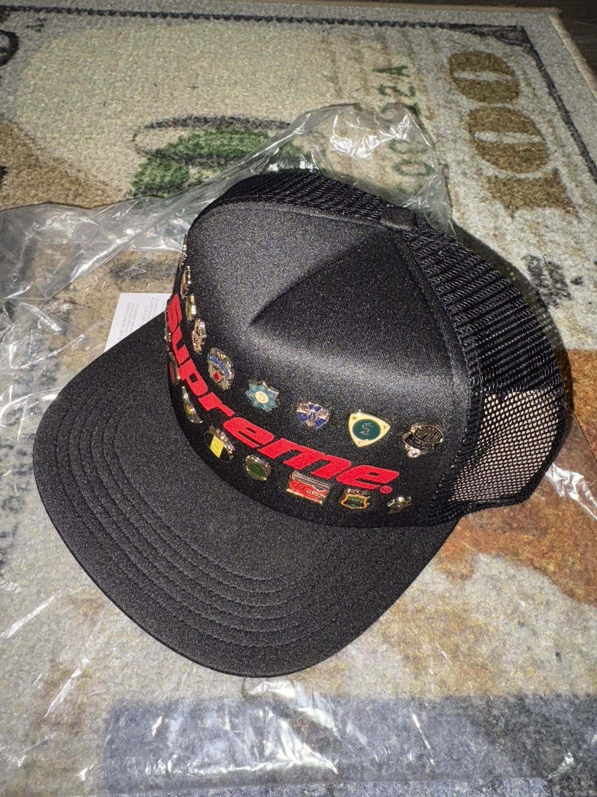 Supreme Supreme Pins Mesh Back 5-Panel Black Size ONE SIZE - 1 Thumbnail
