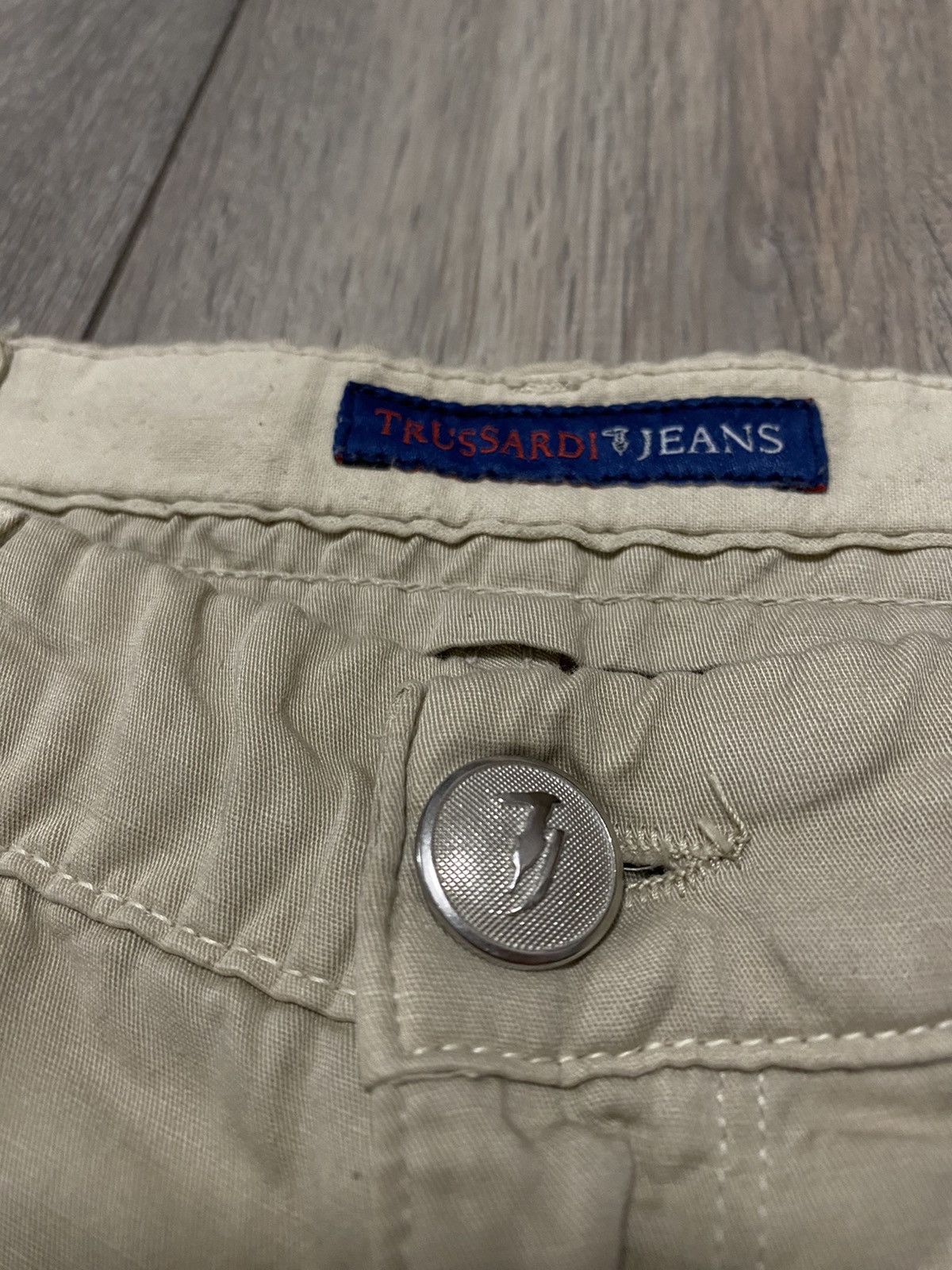 Trussardi Trussardi Jeans Beige Pants Italy Y2K Old Money Luxury Lampo Size US 32 / EU 48 - 4 Thumbnail