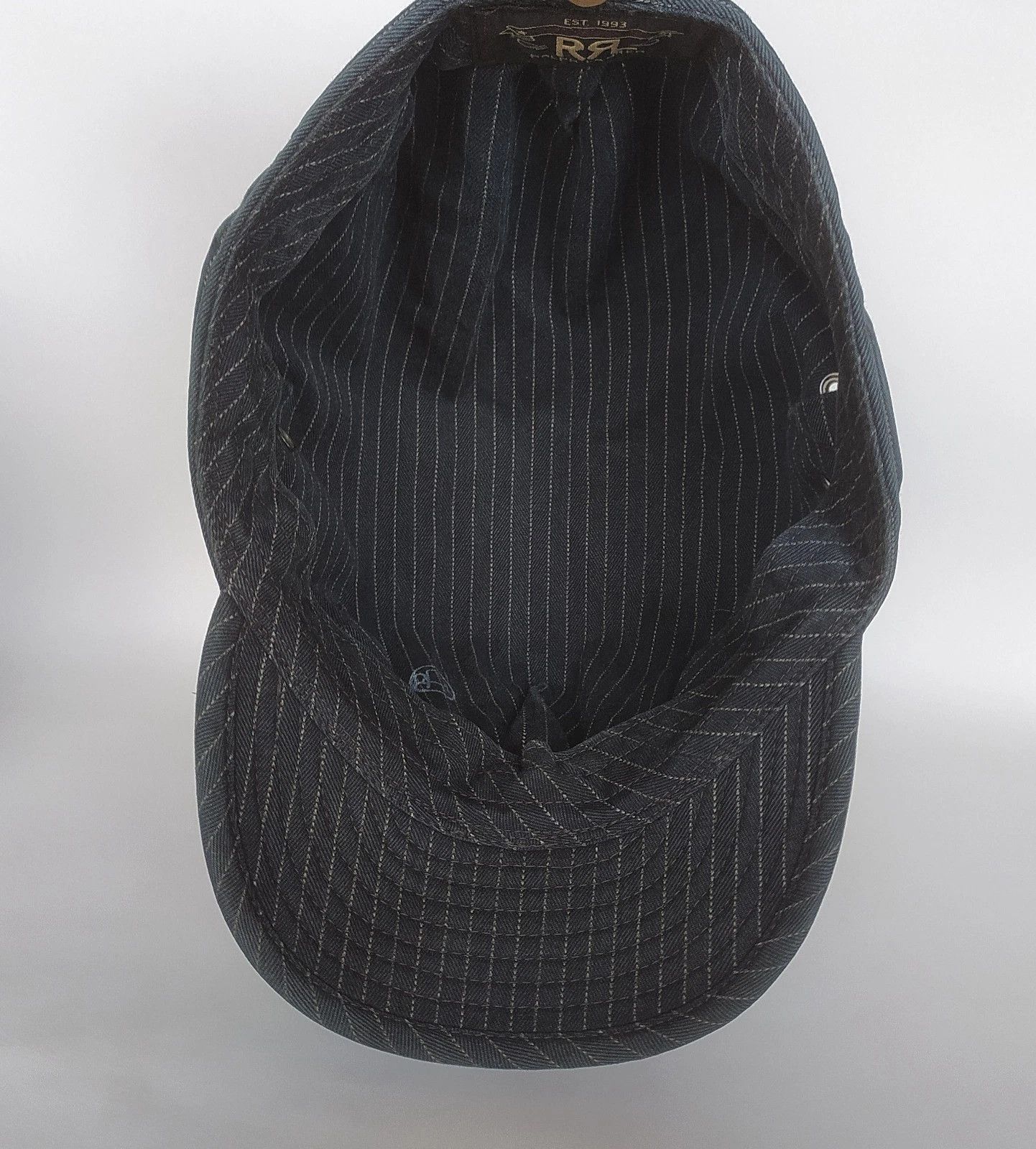 RRL Ralph Lauren DOUBLE RL Striped Jaspé Twill Cap T/3030 Size ONE SIZE - 8 Thumbnail