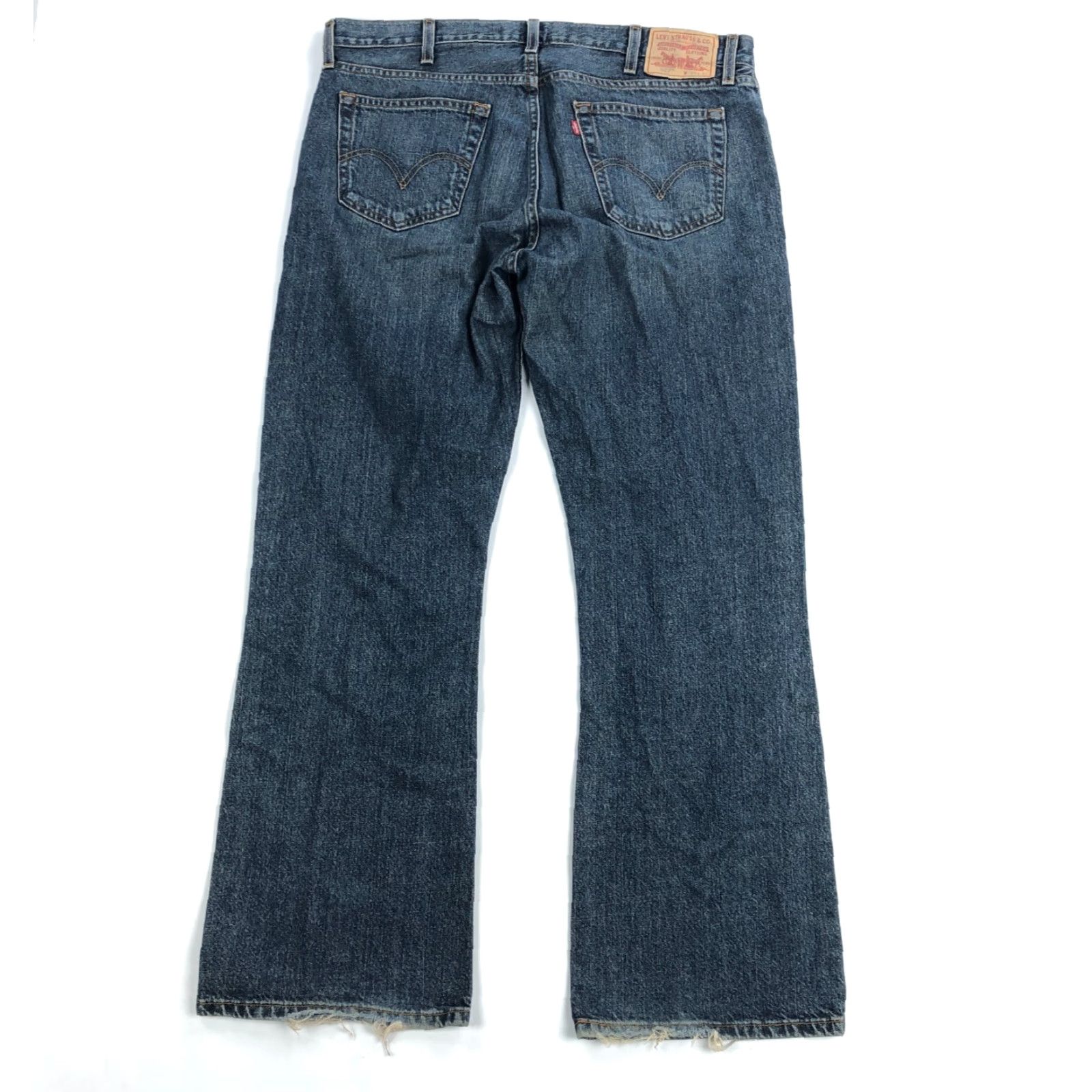 Levi's VINTAGE Levi's Jeans 527 Bootcut Denim 38x32 Blue Regular Mens Distressed Pockets 5-Pocket American Rancher Cotton Y2K Size US 38 / EU 54 - 2 Thumbnail