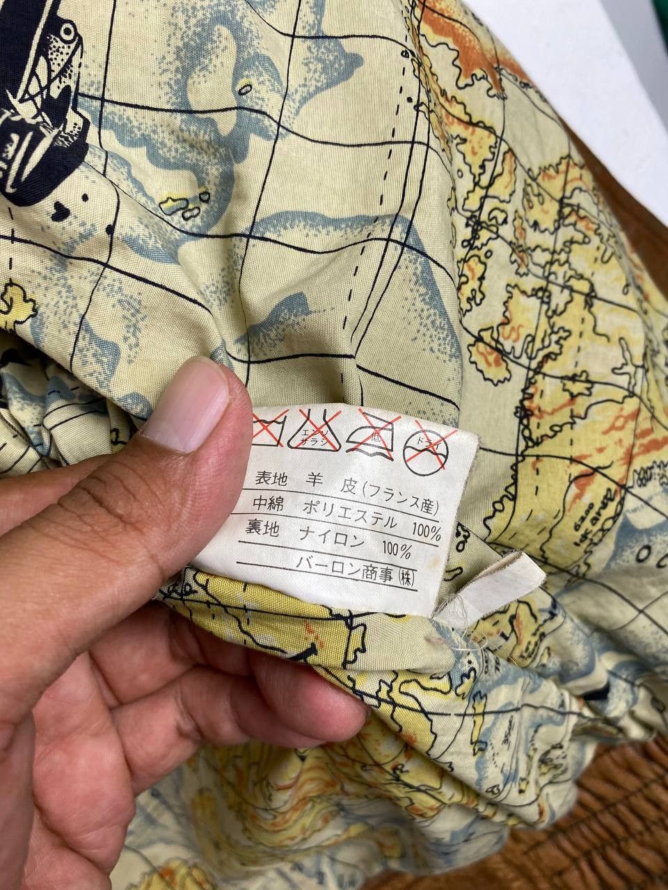 Vintage vintage robo imperial airways leather jacket map lining Size US L / EU 52-54 / 3 - 10 Thumbnail