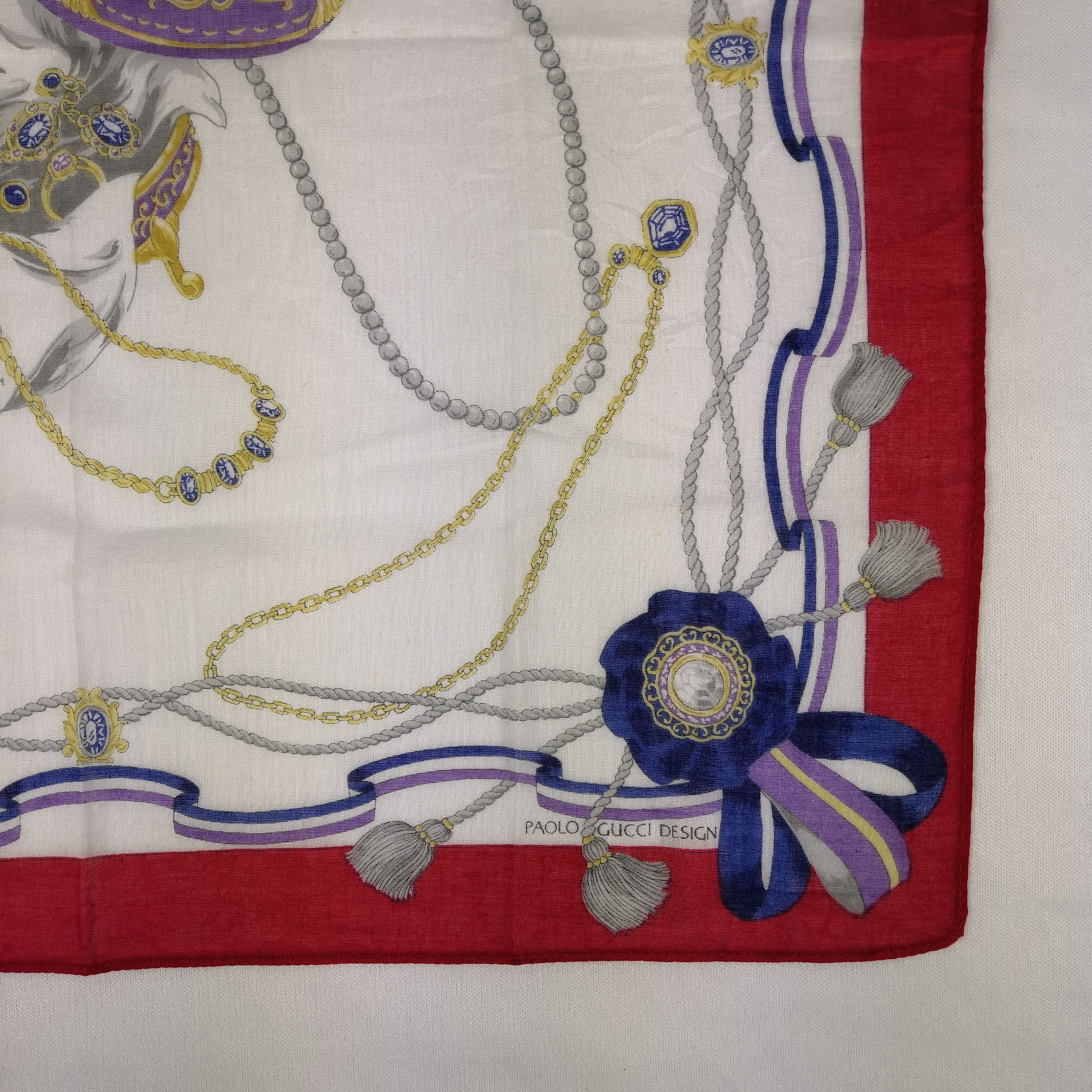 Paolo Gucci Vintage Paolo Gucci Handkerchief Neckerchief Bandana Size ONE SIZE - 2 Thumbnail