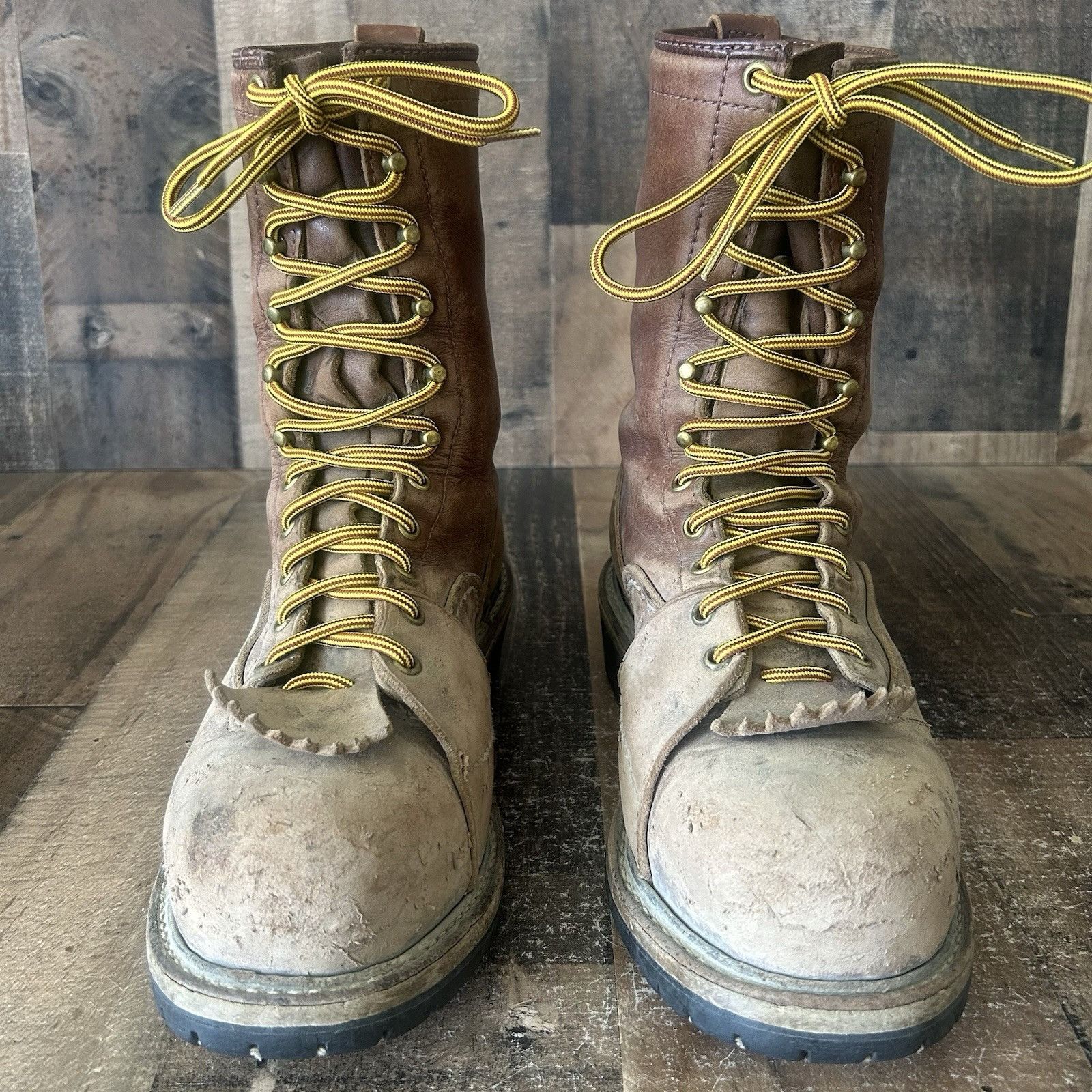WESCO Wesco Vintage Lace Up Steel Toe Work Boots Mens 8.5 D Size US 8.5 / EU 41-42 - 6 Thumbnail