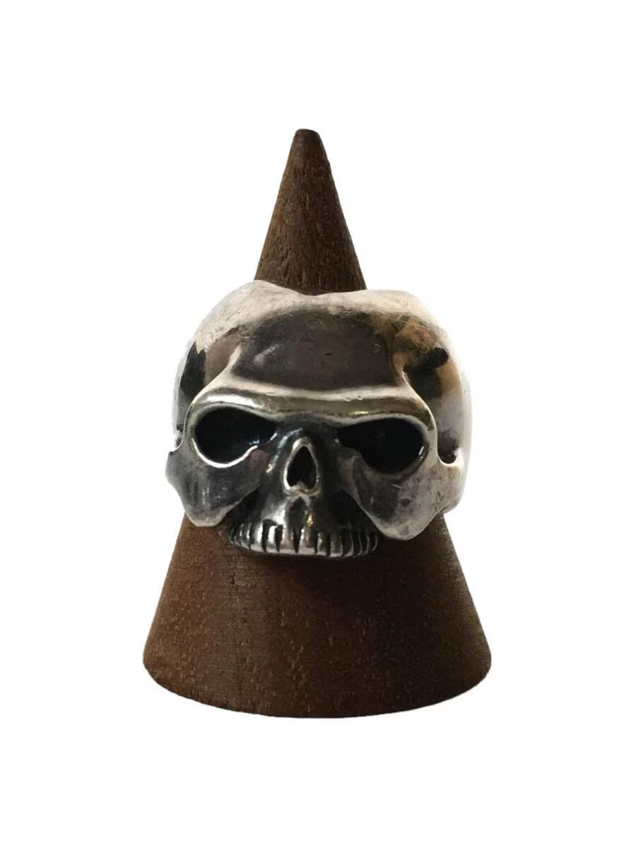 image of Undercover Skull Head Ring in Silver, Men's