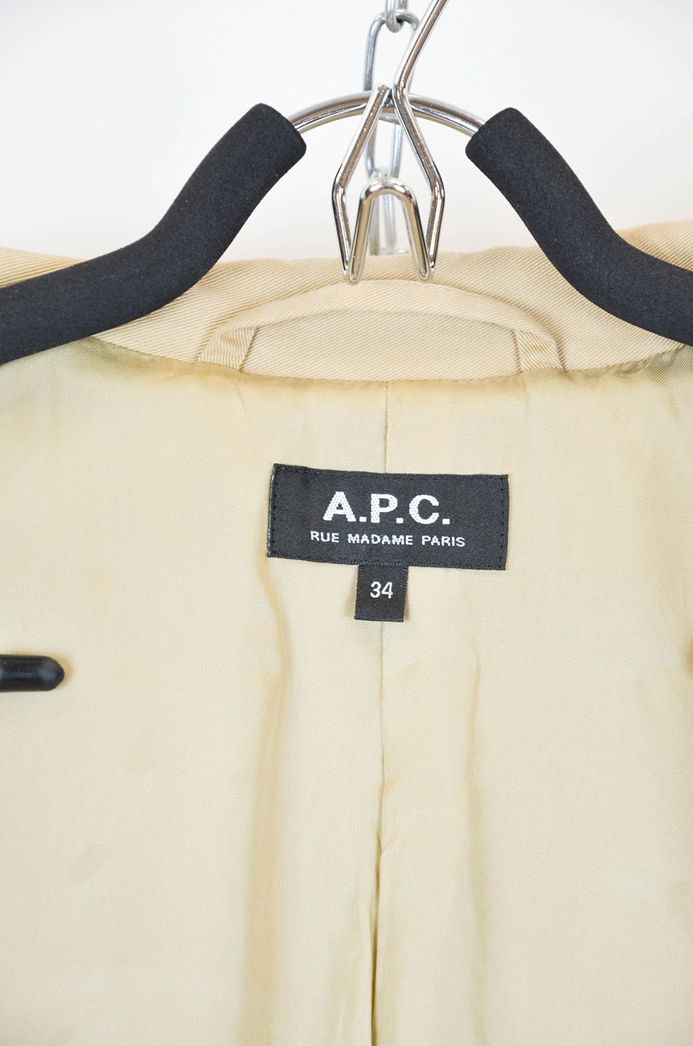 A.P.C. A.P.C. Beige Trench Coat – Size 34 – Classic Double Breasted Size S / US 4 / IT 40 - 16 Thumbnail