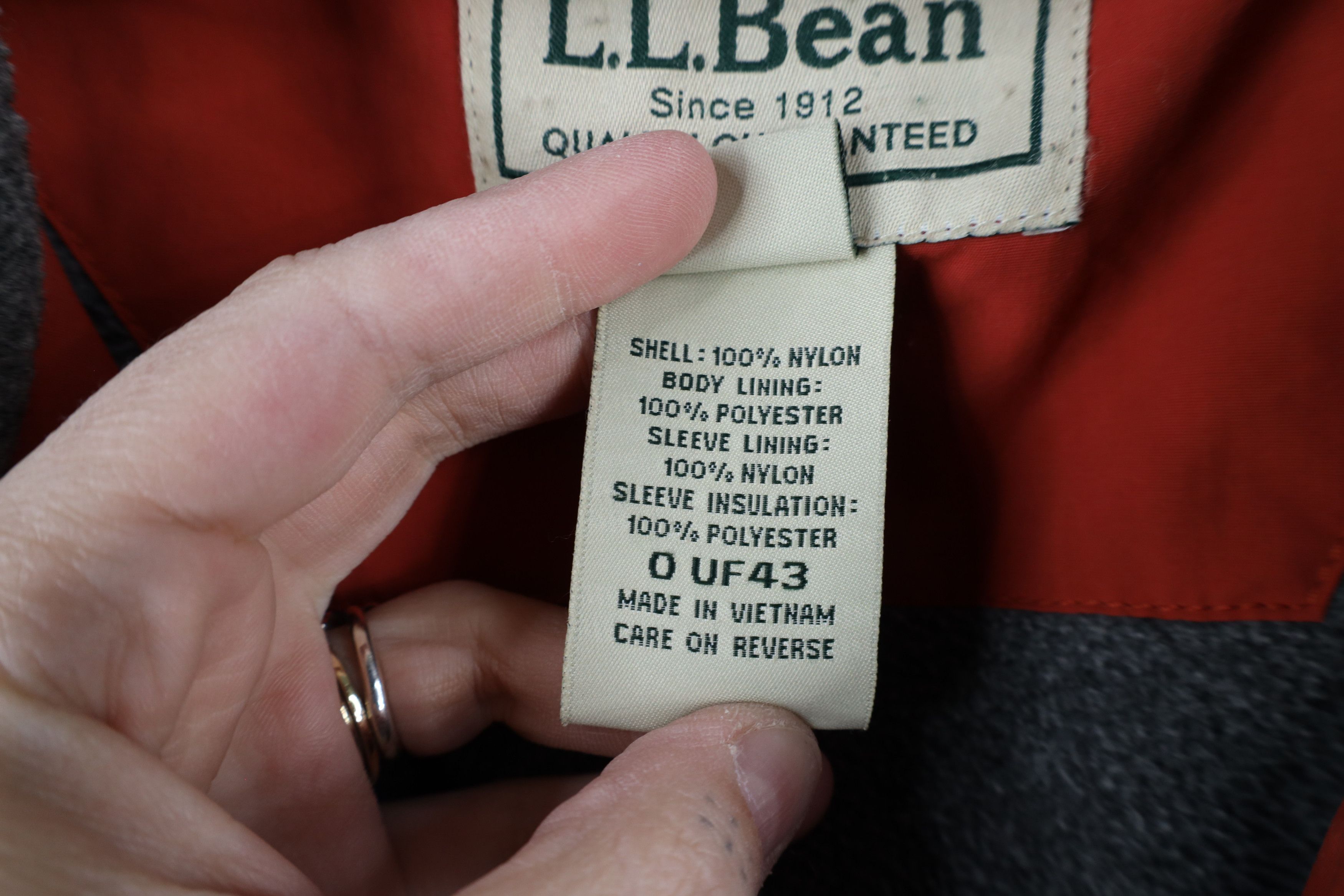 L.L. Bean × Vintage Vintage LL Bean Fleece Lined Full Zip Bomber Jacket Orange Size US L / EU 52-54 / 3 - 9 Thumbnail