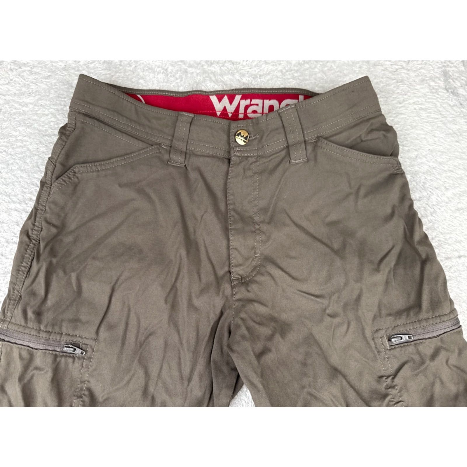 Wrangler Wrangler Pants Men 30 Gray Straight Leg Nylon Blend Hiking 30x30 Casual Cargo Pockets Regular Size US 30 / EU 46 - 4 Thumbnail