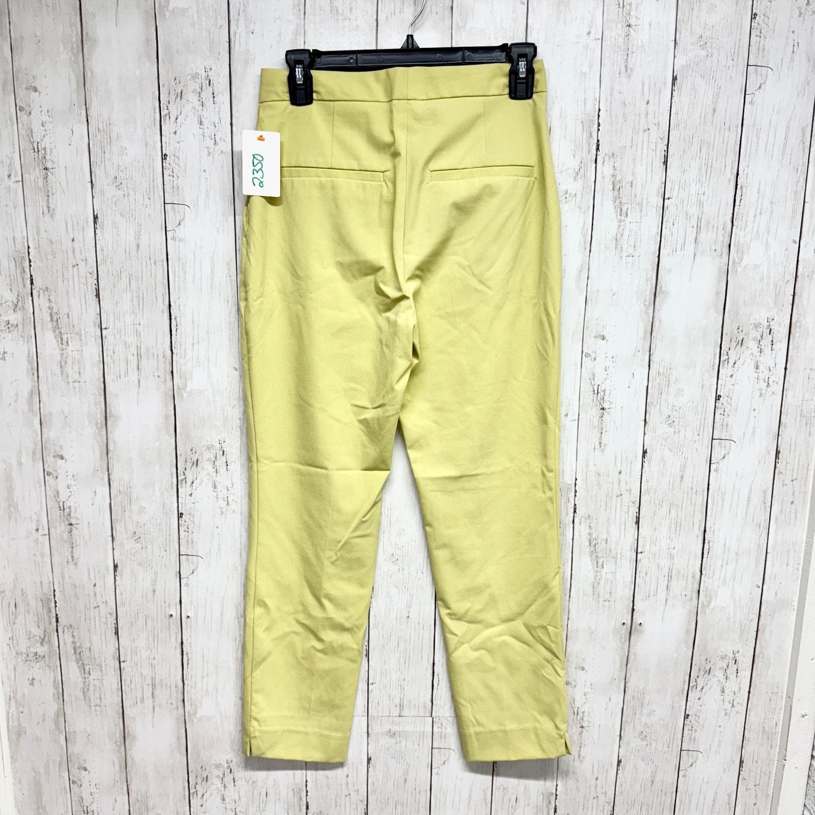 Zara Zara Pants Size 2 Pale Matte Yellow Tapered Straight Pants Size 26" / US 2 / IT 38 - 6 Thumbnail