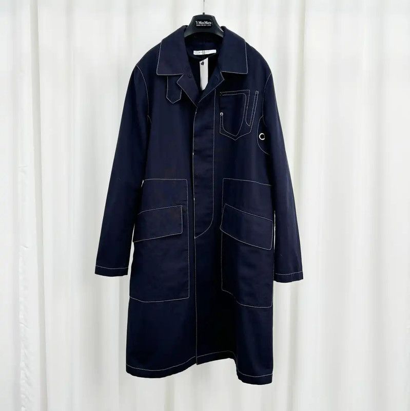 Givenchy Givenchy Long Navy Cotton Overshirt 0089 Size US M / EU 48-50 / 2 - 1 Thumbnail