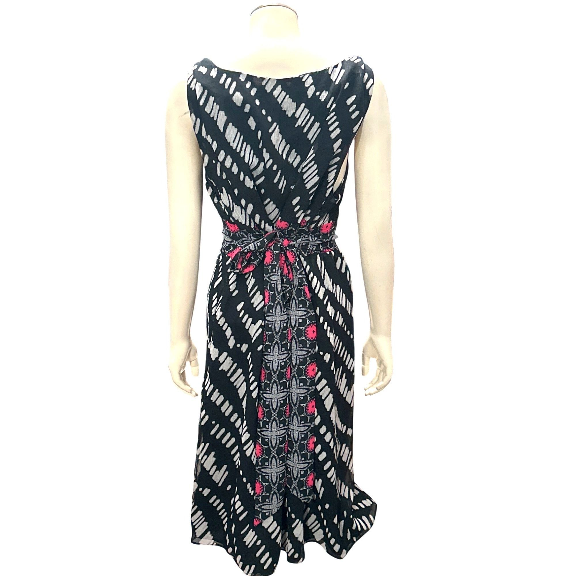 Other Axcess XL Abstract Cocktail Dress Artwear Sleeveless Side Zi Size XL / US 12-14 / IT 48-50 - 5 Thumbnail