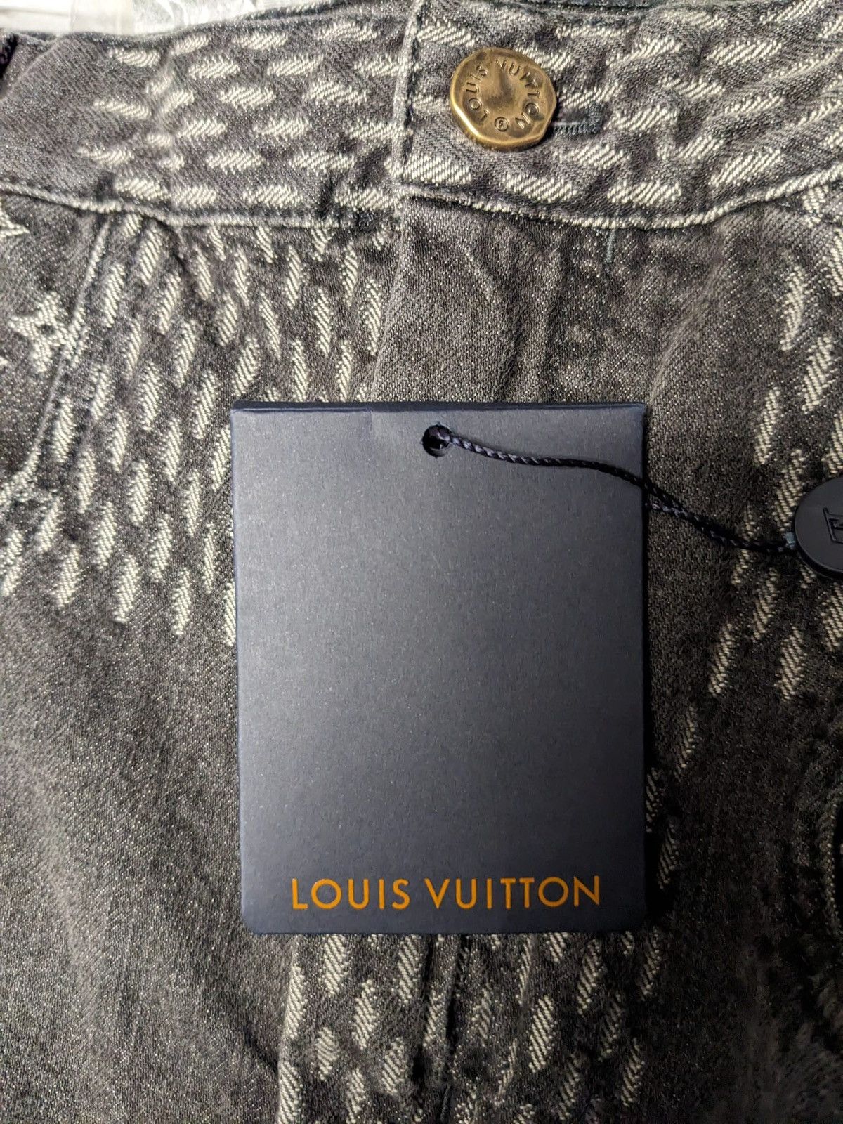 Louis Vuitton LOUIS VUITTON NIGO GIANT DAMIER WAVES MONOGRAM DENIM PANTS Size US 36 / EU 52 - 5 Thumbnail