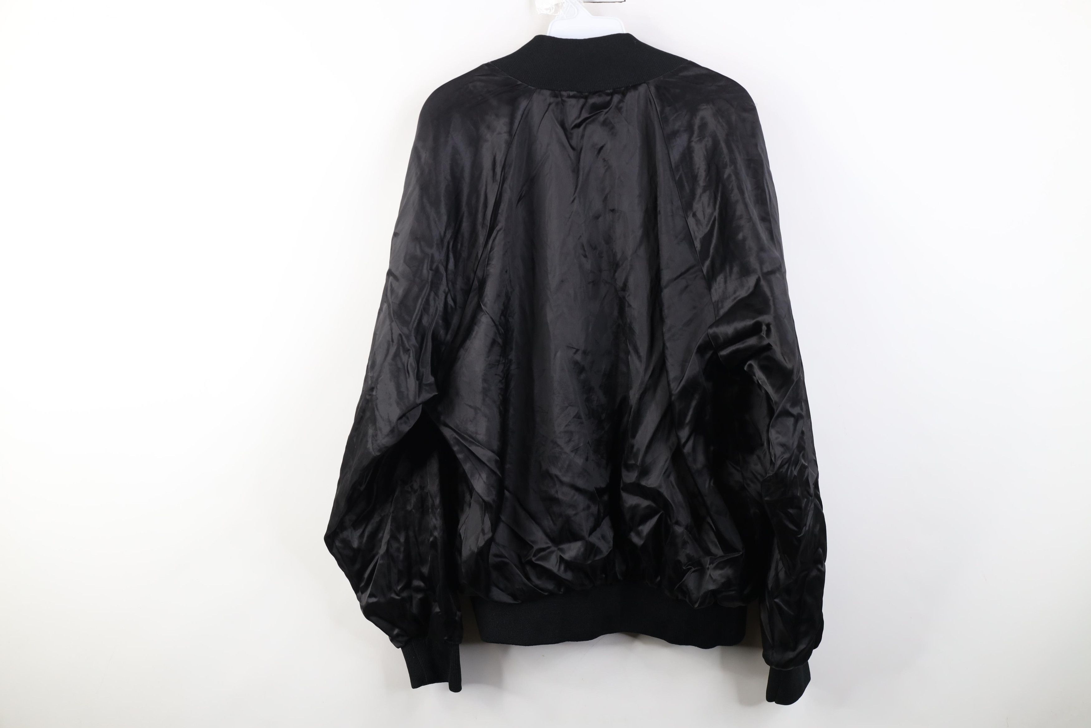 Vintage Vintage 80s 90s Streetwear Satin Bomber Jacket Black USA Size US L / EU 52-54 / 3 - 14 Thumbnail