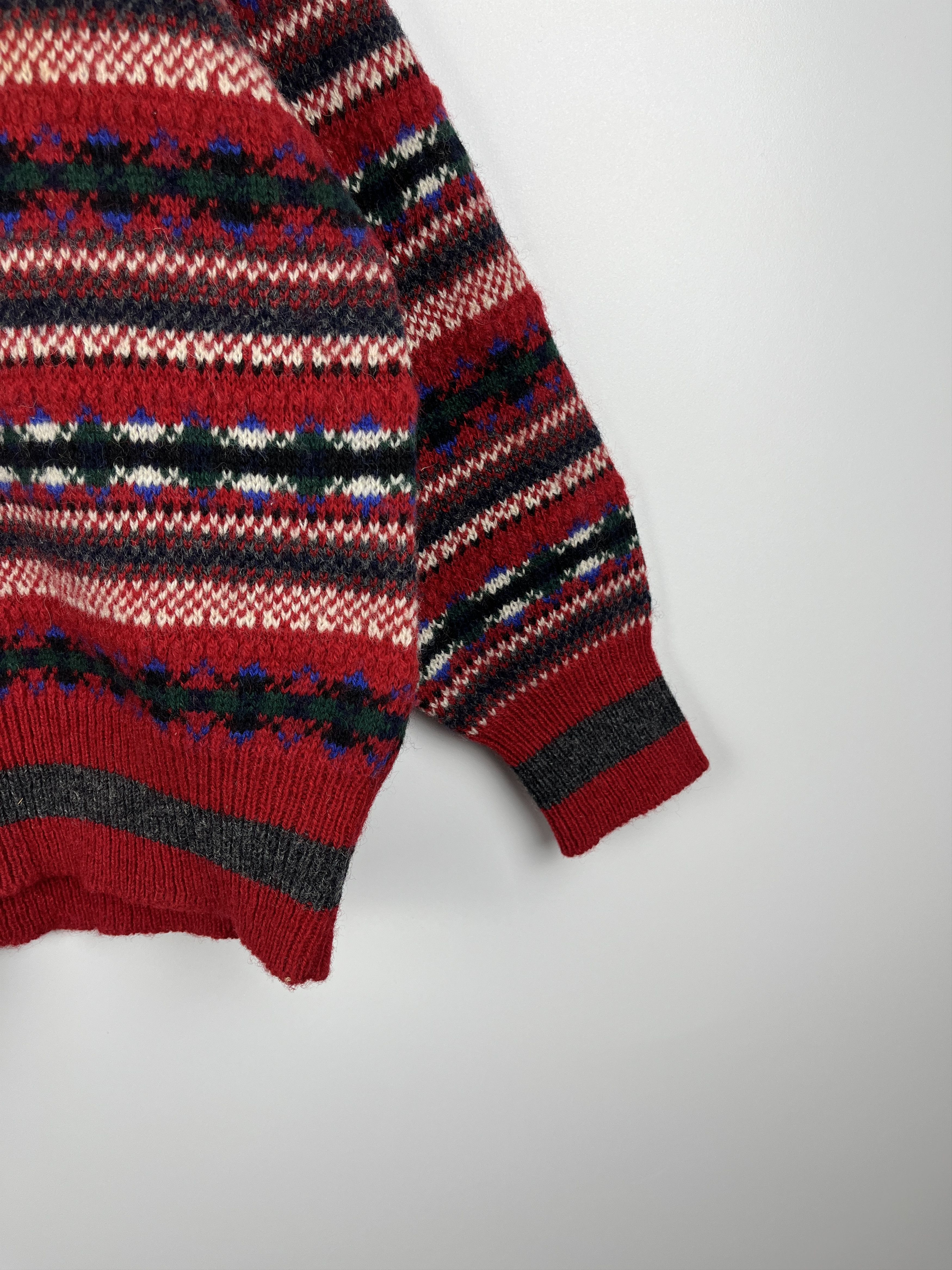 Vintage Vintage Principles Shetland Wool Isle Shawl Sweater Jumper Size US S / EU 44-46 / 1 - 5 Thumbnail