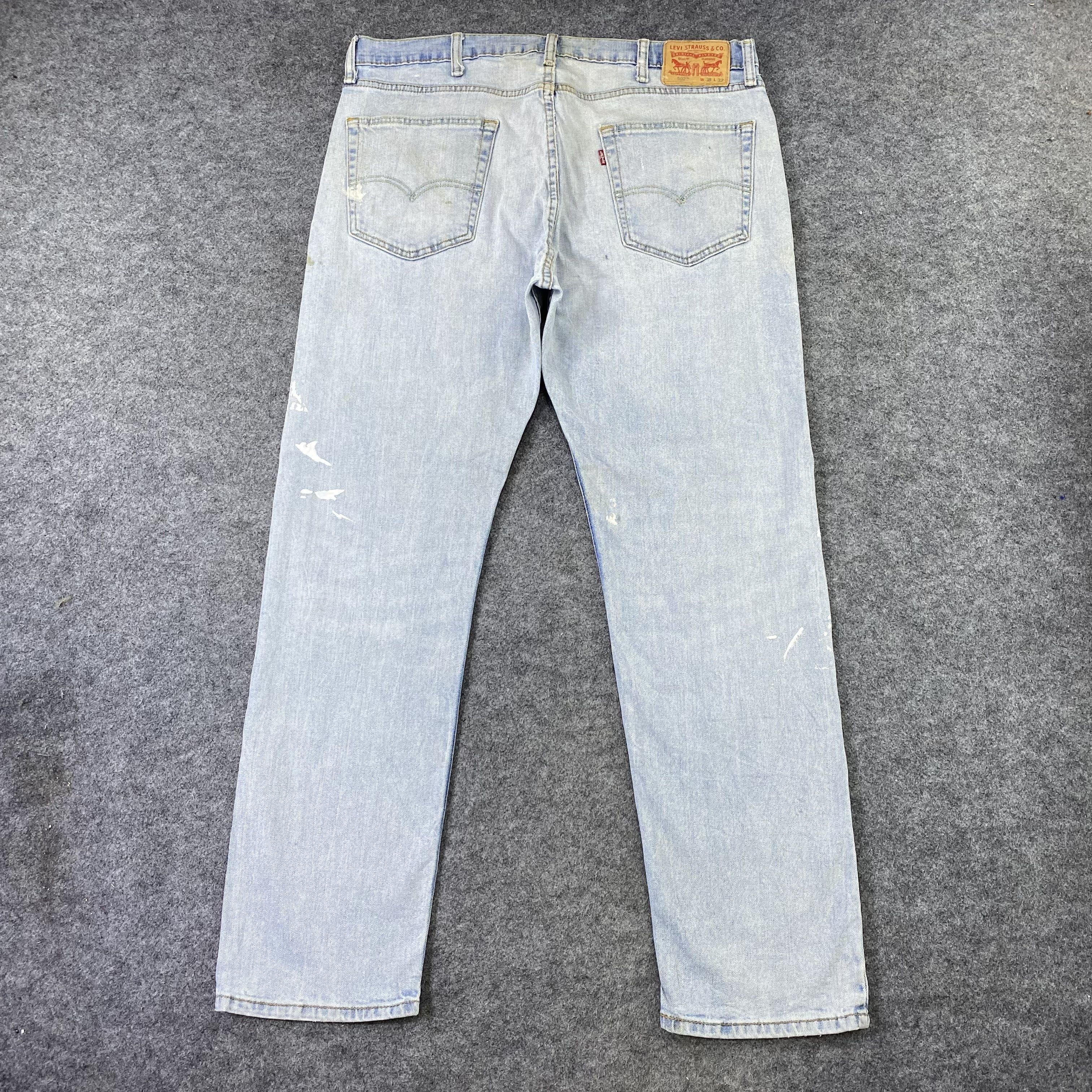 Jean × Levi's × Vintage Levis 502 Painted Light Blue Wash Jeans-J1146 Size US 38 / EU 54 - 5 Thumbnail