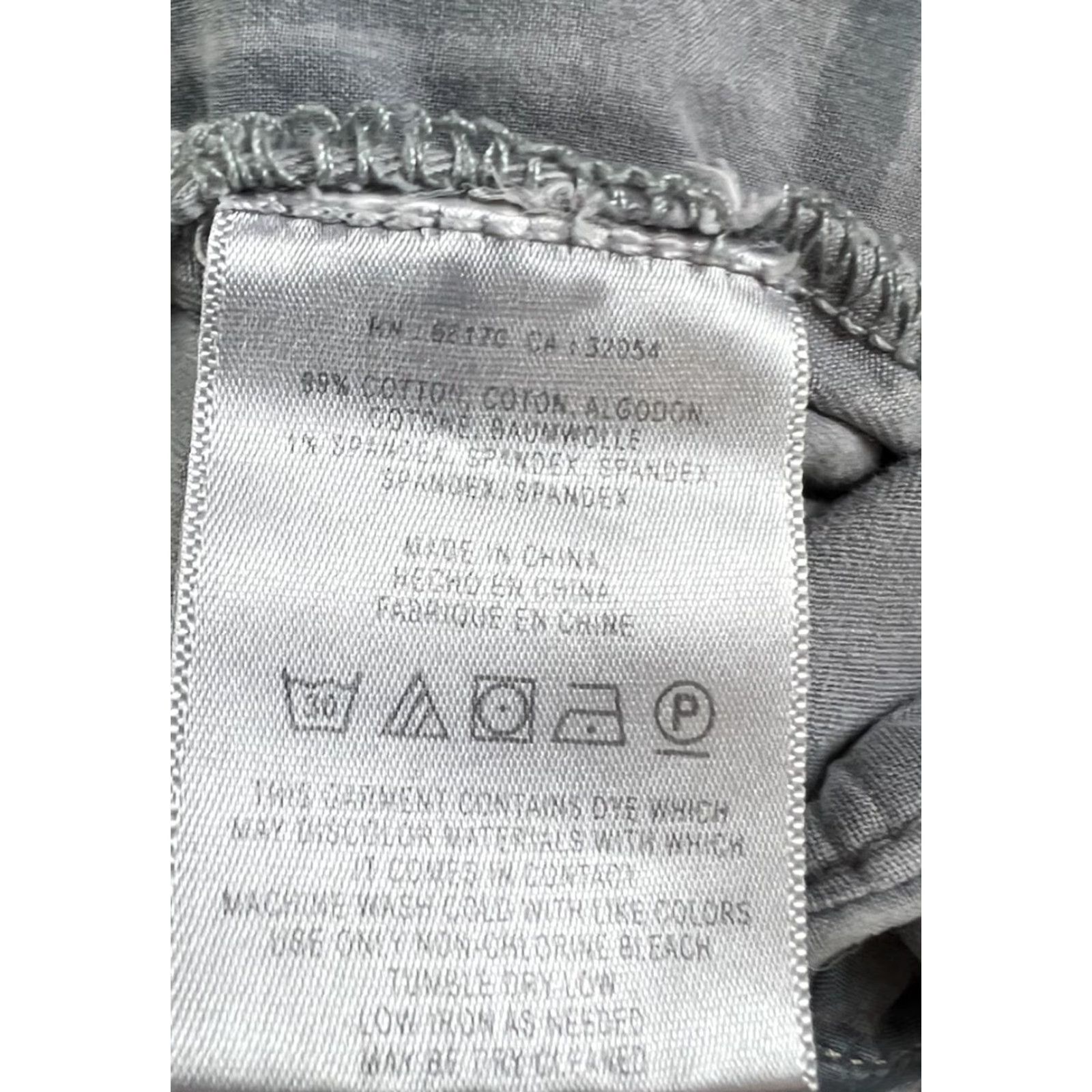 Anthropologie Anthropologie Women’s Relaxed Chino Shorts 28 Gray Acid Wash 6" Inseam Denim Stretch Size 28" / US 6 / IT 42 - 4 Thumbnail