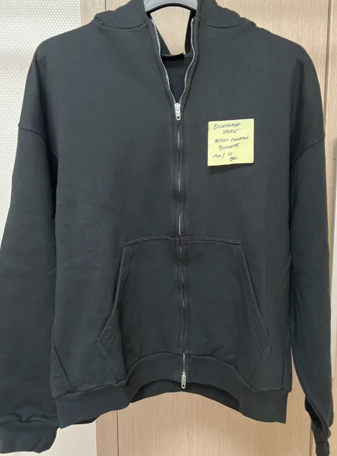 Balenciaga Balenciaga Sticky Note Zip Up hoodie Size US S / EU 44-46 / 1 - 1 Thumbnail