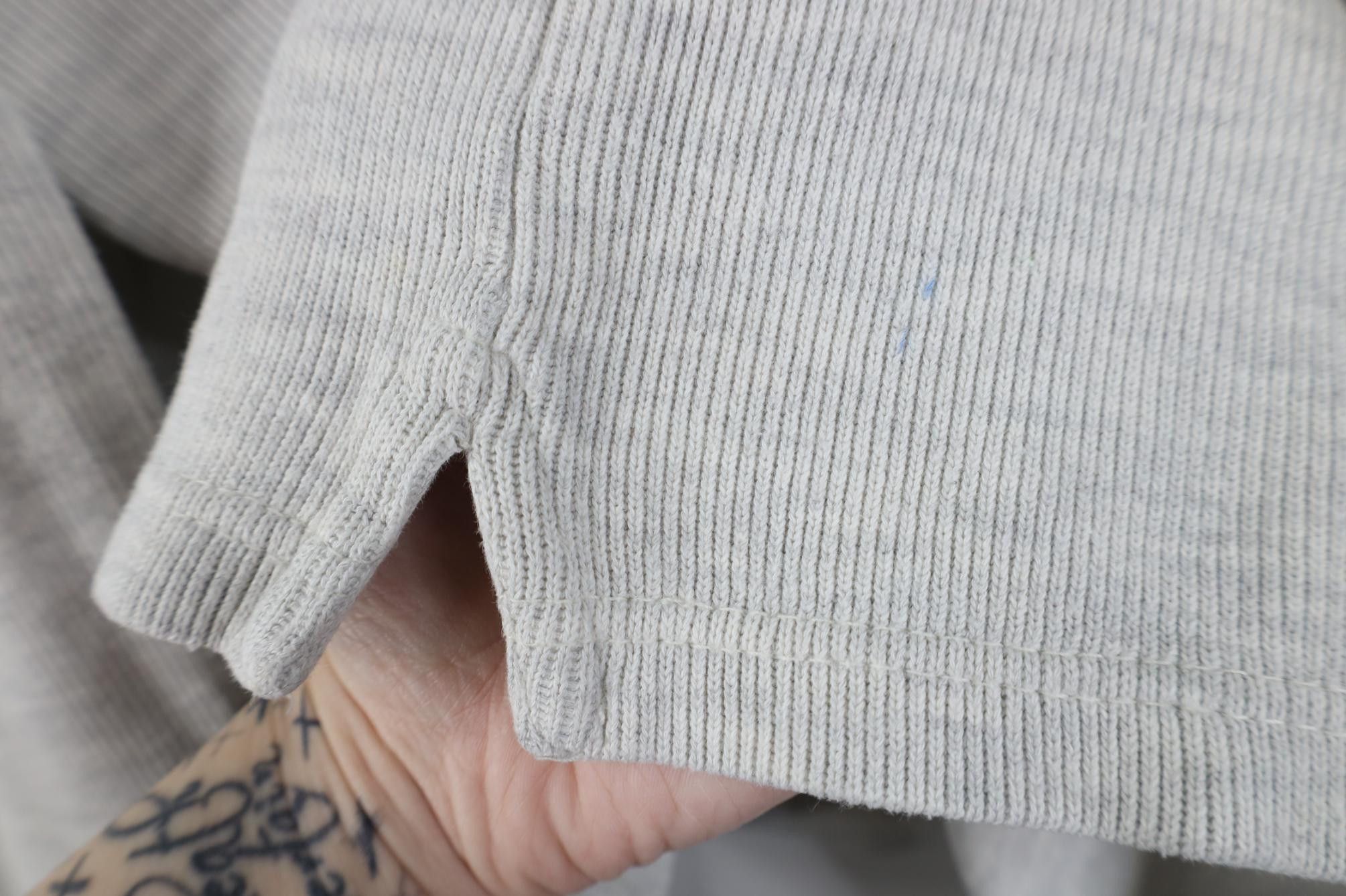 Vintage Vintage 90s Streetwear Boxy Fit Thermal Ribbed Knit T-Shirt Size US XL / EU 56 / 4 - 9 Thumbnail