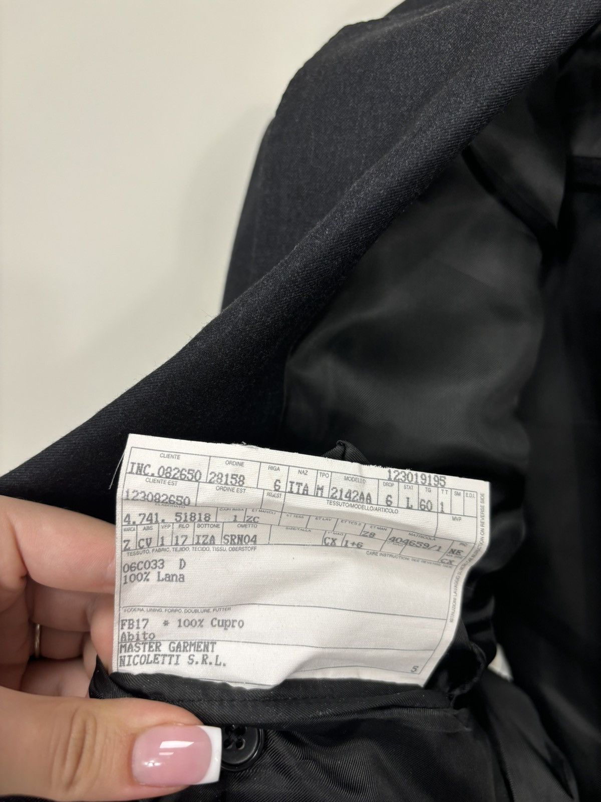 Ermenegildo Zegna Ermenegildo Zegna Men’s Dark Gray Formal Wool Blazer Jacket Size 50L - 14 Thumbnail