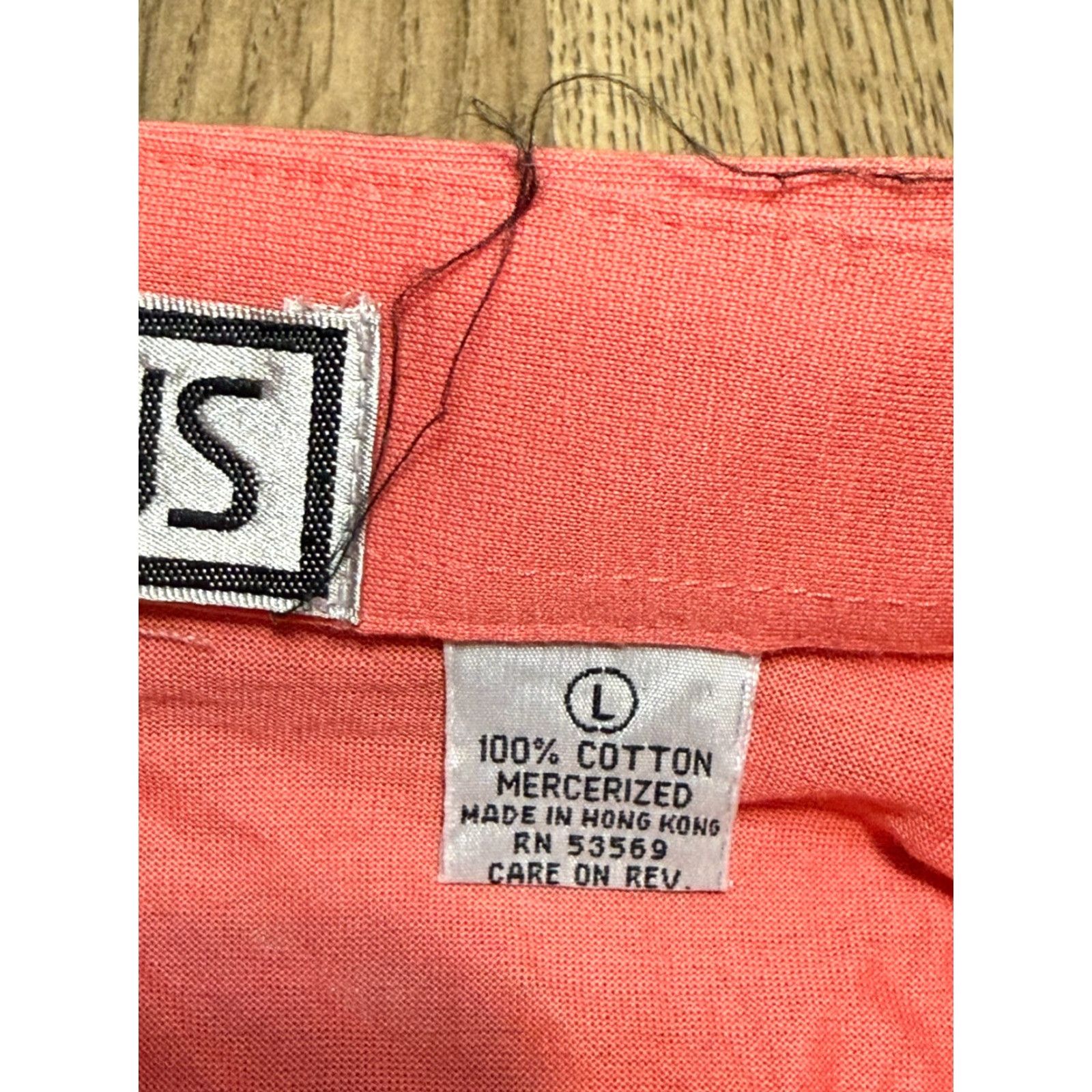 Vintage Aureus Shirt Men pink Short Sleeve Collared 1/4 Button Large Size L Signature Polo Shirt - No N/A Size US L / EU 52-54 / 3 - 6 Thumbnail