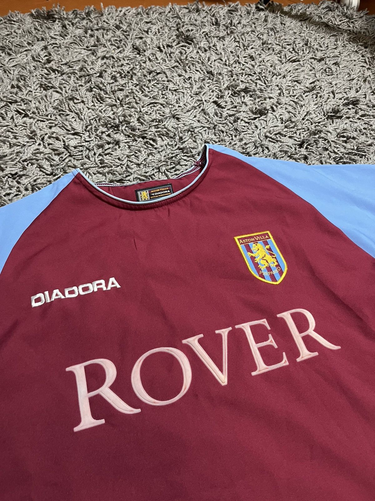 Diadora ASTON VILLA 2003/04 DIADORA VINTAGE SOCCER FOOTBALL JERSEY Size US S / EU 44-46 / 1 - 2 Thumbnail
