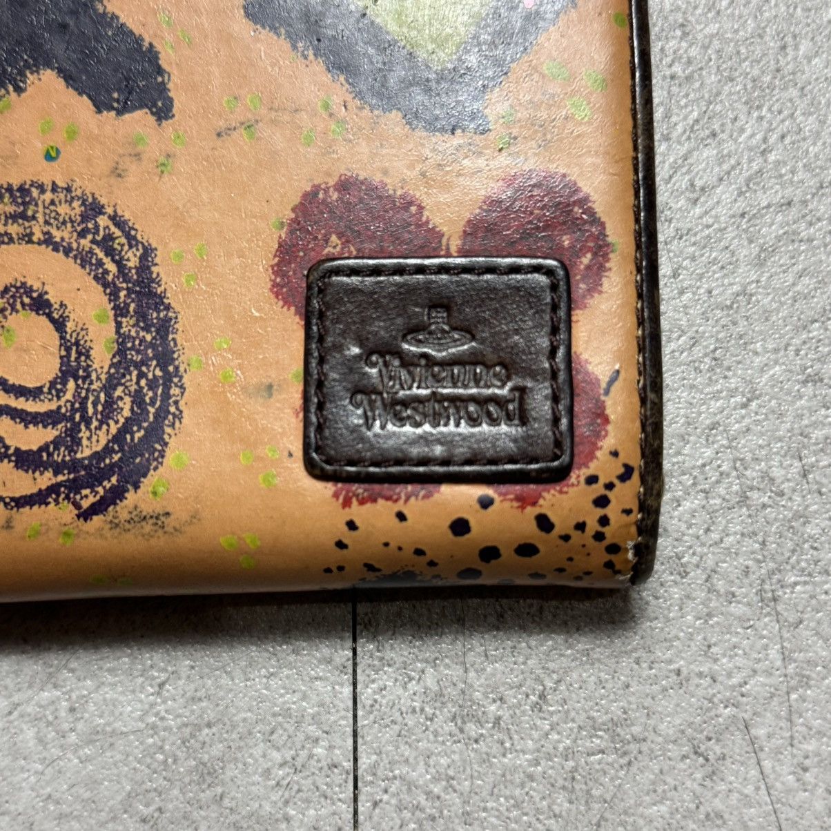 Vivienne Westwood Vivienne westwood Graffiti Paint orb Long Wallet Size ONE SIZE - 3 Thumbnail
