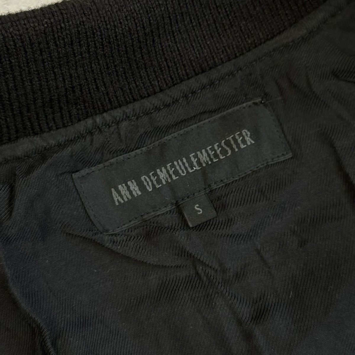 Ann Demeulemeester ANN DEMEULEMEESTER SAMPLE BETTOCA WOOL BOMBER JACKET Size US S / EU 44-46 / 1 - 7 Thumbnail