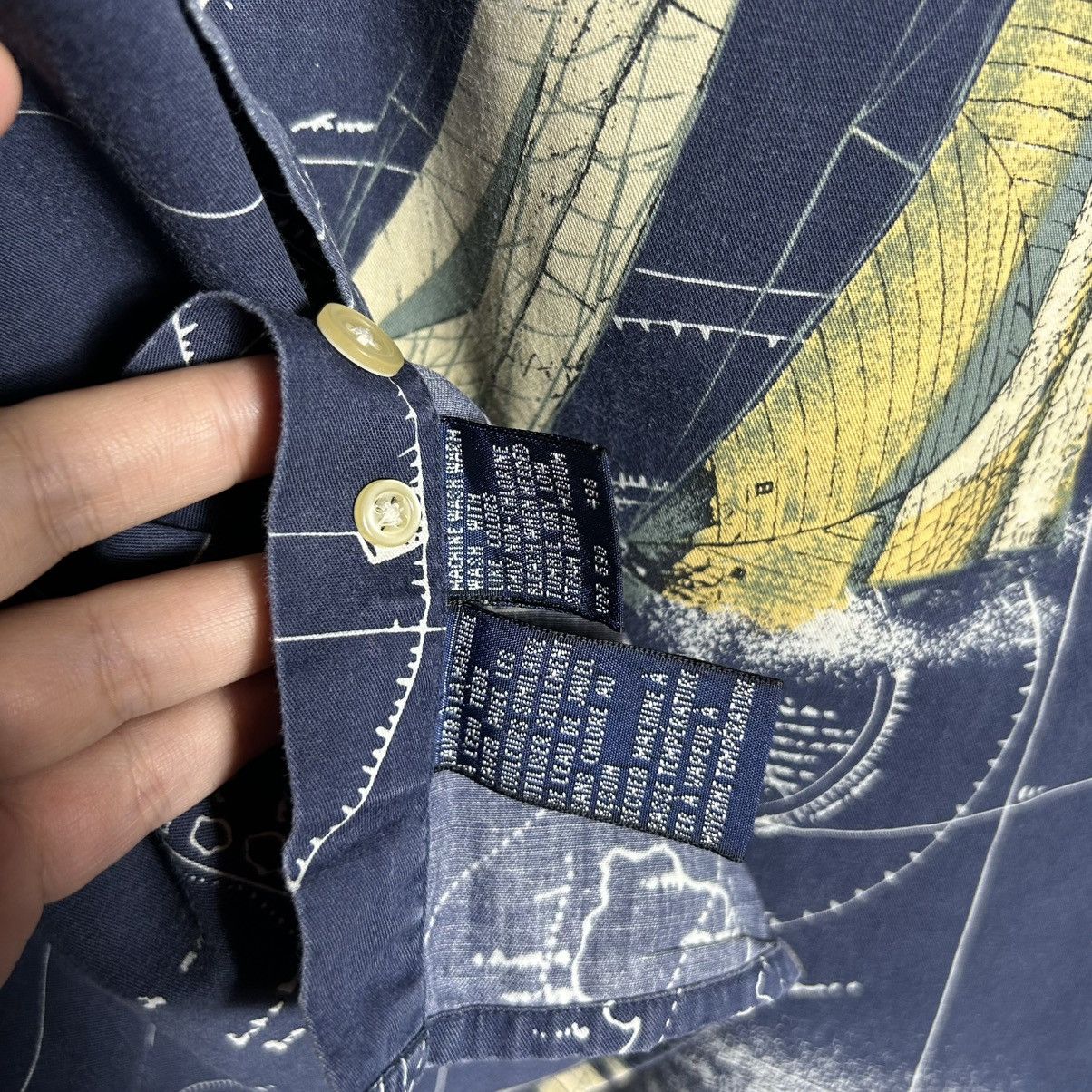 Nautica Vintage Nautica Sailing Boat Over Print Button Up Shirt Size US M / EU 48-50 / 2 - 6 Thumbnail