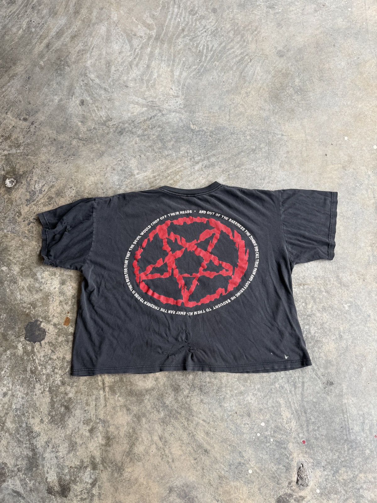 Band Tees × Vintage *RARE* 1998 90s VINTAGE ROB ZOMBIE HELLBILLY DELUXE TOUR Size US XL / EU 56 / 4 - 2 Thumbnail