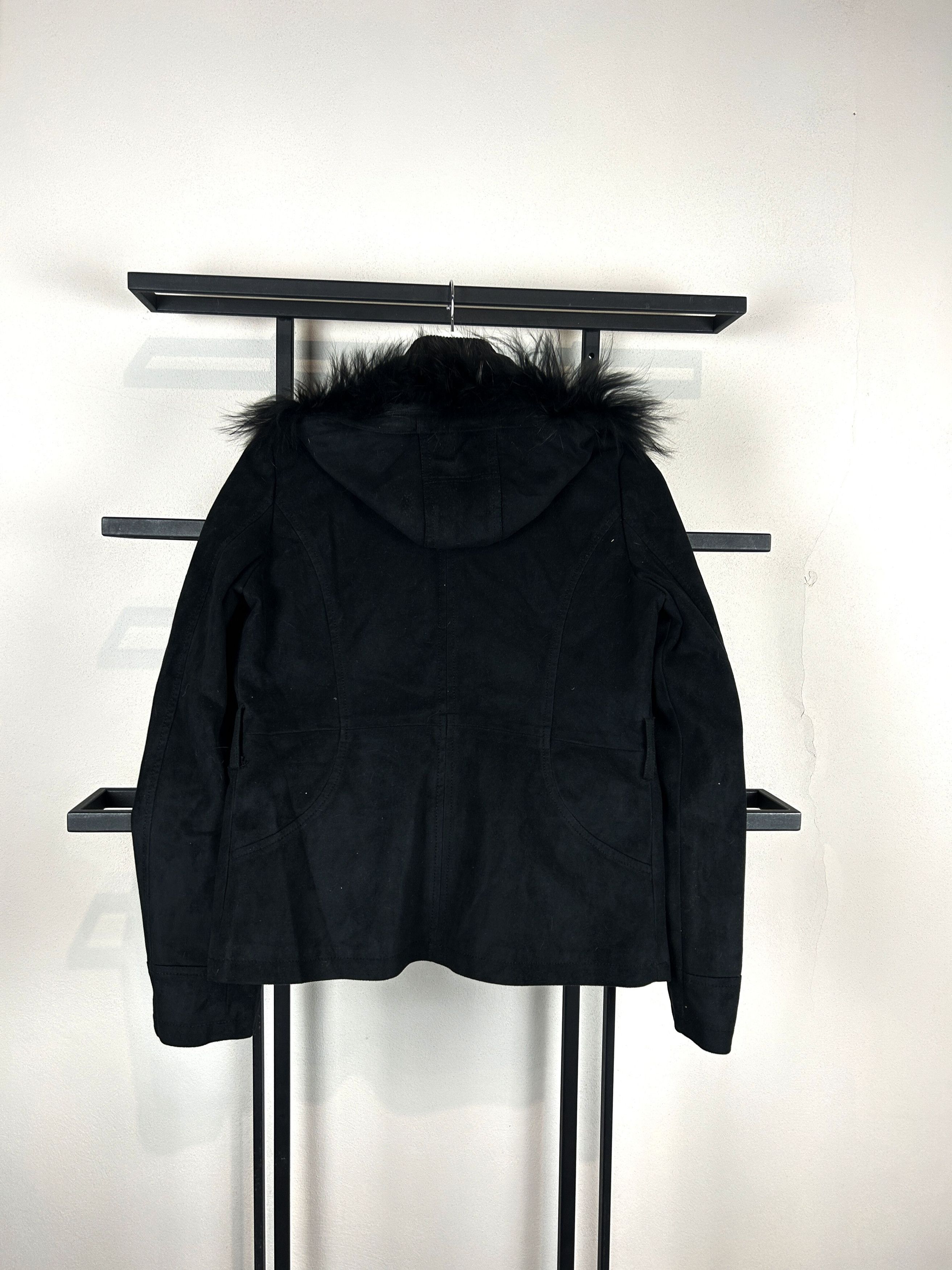 Diesel Y2K Black Jacket Fur Hood Military Vintage Archive Style Size US S / EU 44-46 / 1 - 5 Thumbnail