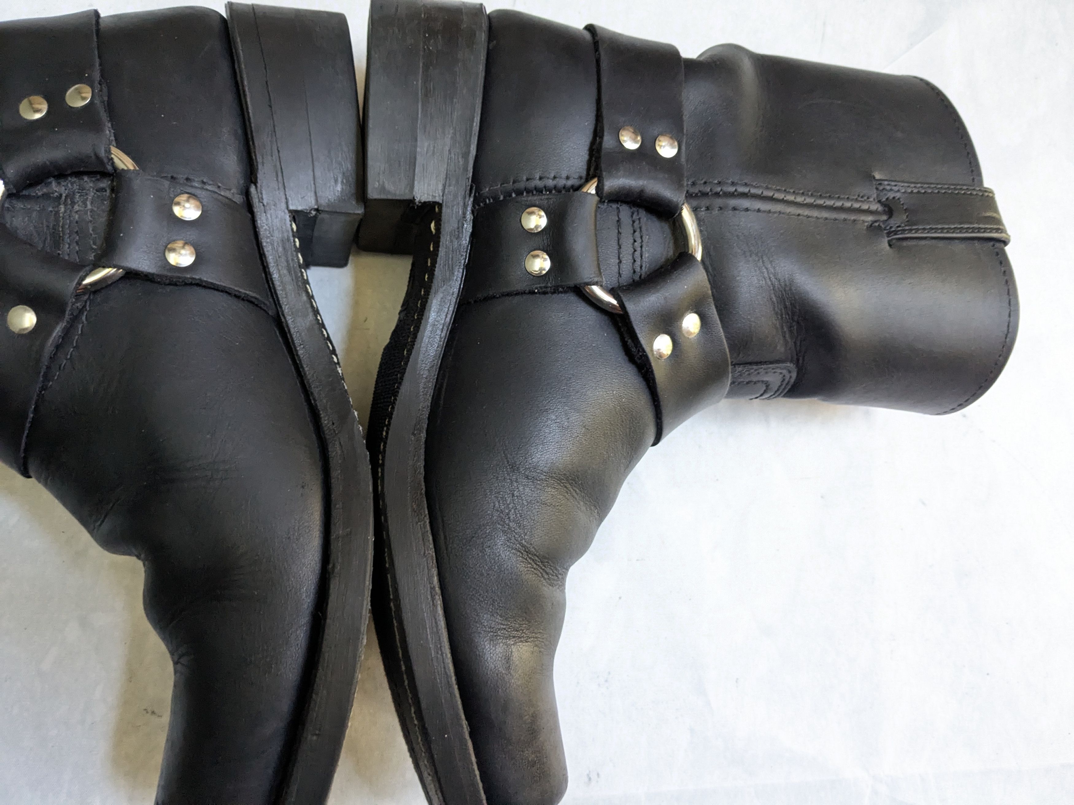 Frye Frye Harness Black Leather 10 M Strap Size US 10 / EU 43 - 15 Thumbnail