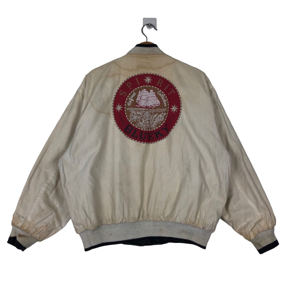Japanese Brand 🔥90’s Vintage Bomber Jacket Reversible Blueky Refined Japan Size US M / EU 48-50 / 2 - 16 Thumbnail