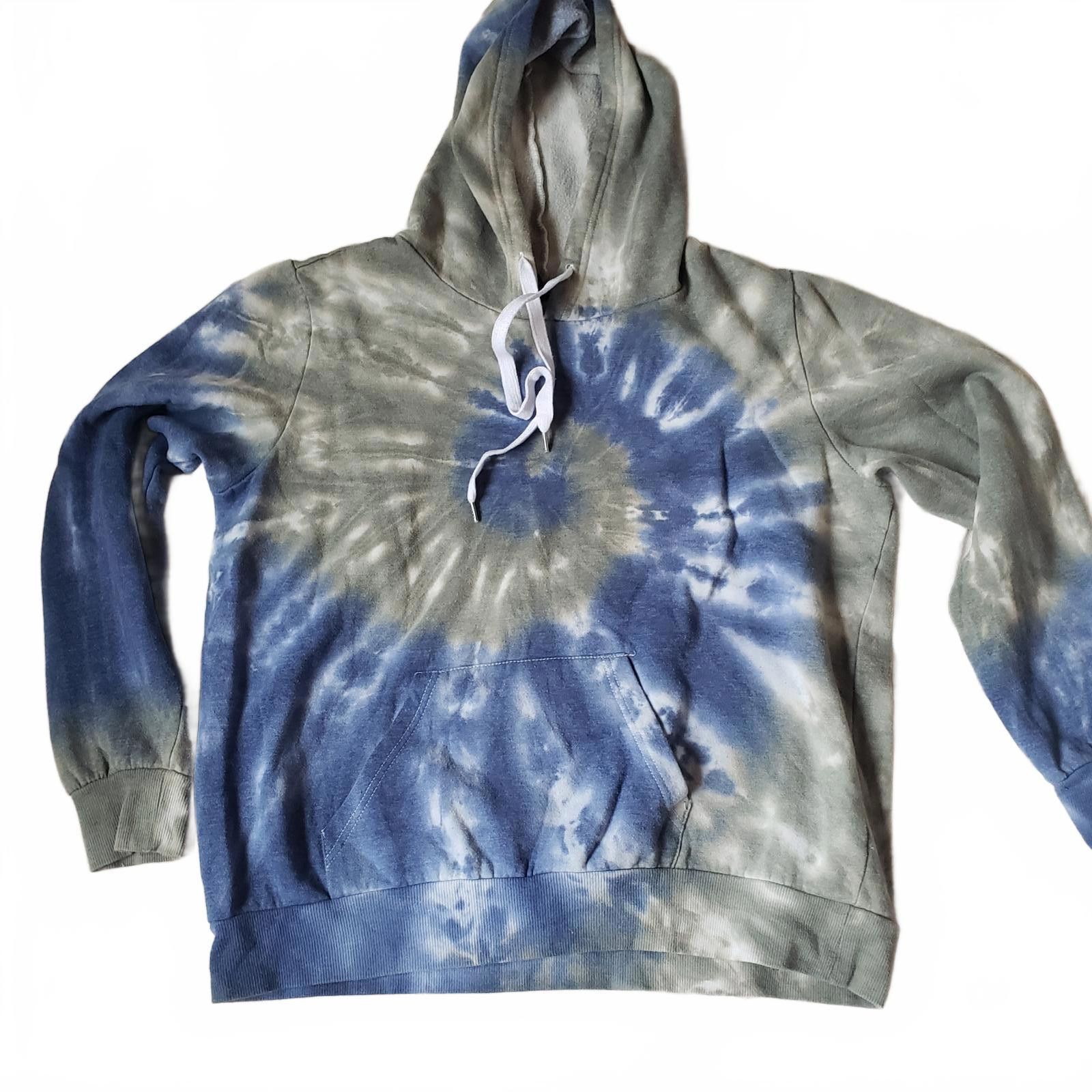 rue21 Cute Rue 21 Trendy Tie-Dye Hoodie - Blue & Green Swirl Size XL / US 12-14 / IT 48-50 - 6 Thumbnail