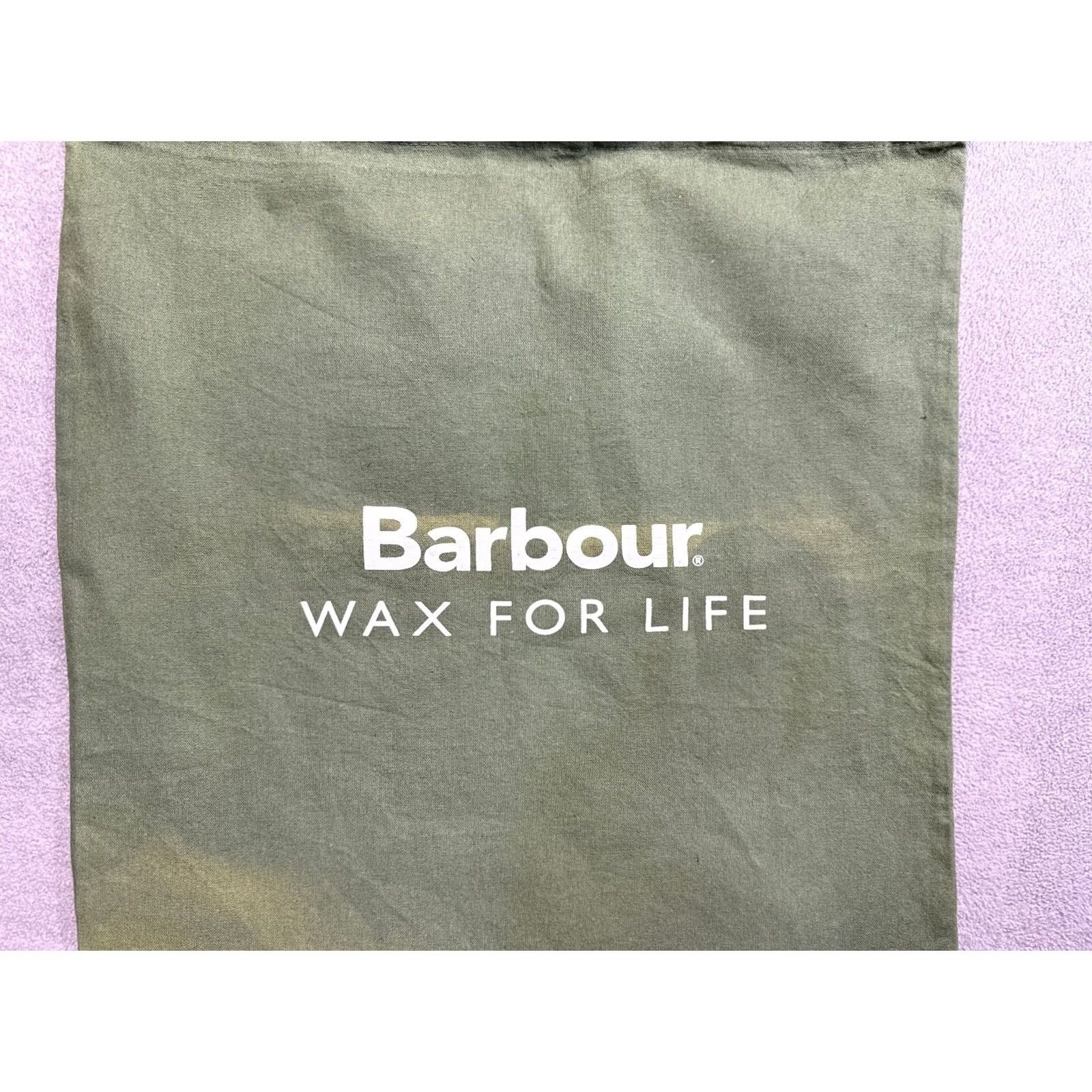 Barbour Barbour Green Drawstring Bag Mens Cotton Drawstring Bag Brand Barbour Green Bag Size ONE SIZE - 5 Thumbnail