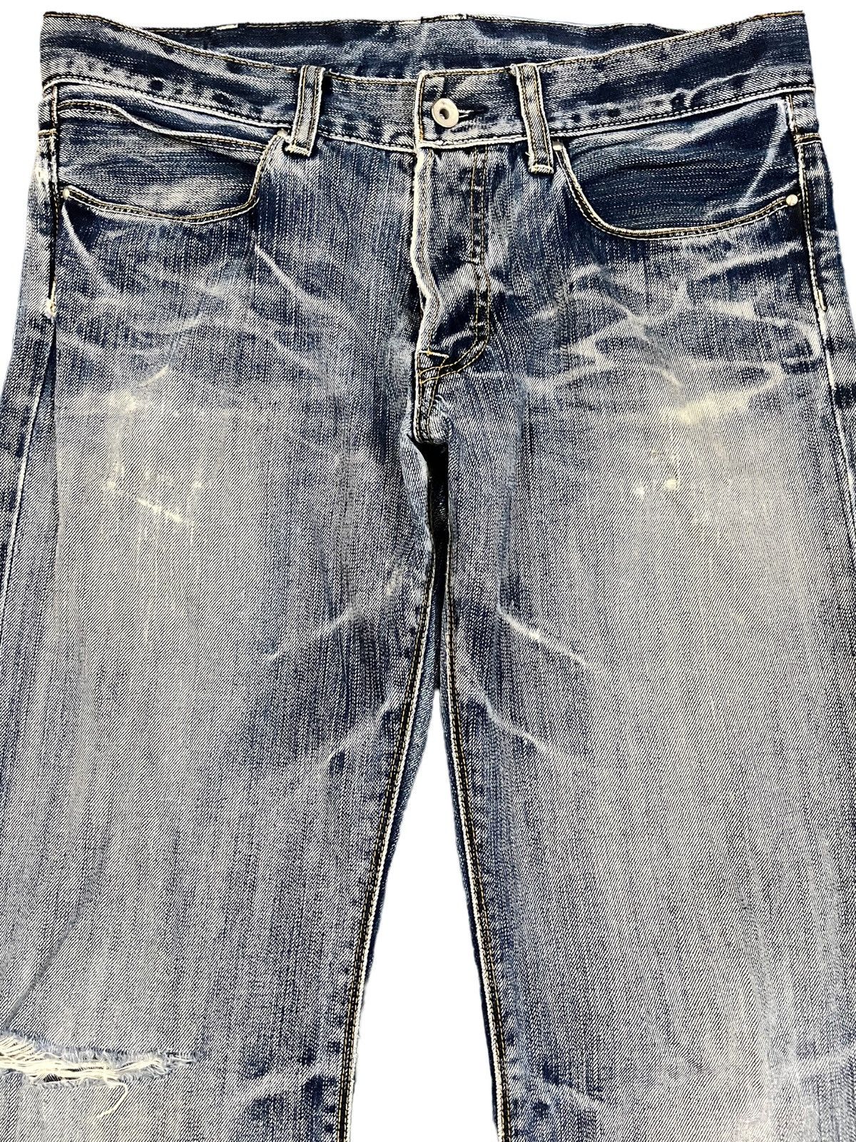 Beauty Beast Vintage Boycott Flare Distressed Denim Size US 33 - 2 Thumbnail