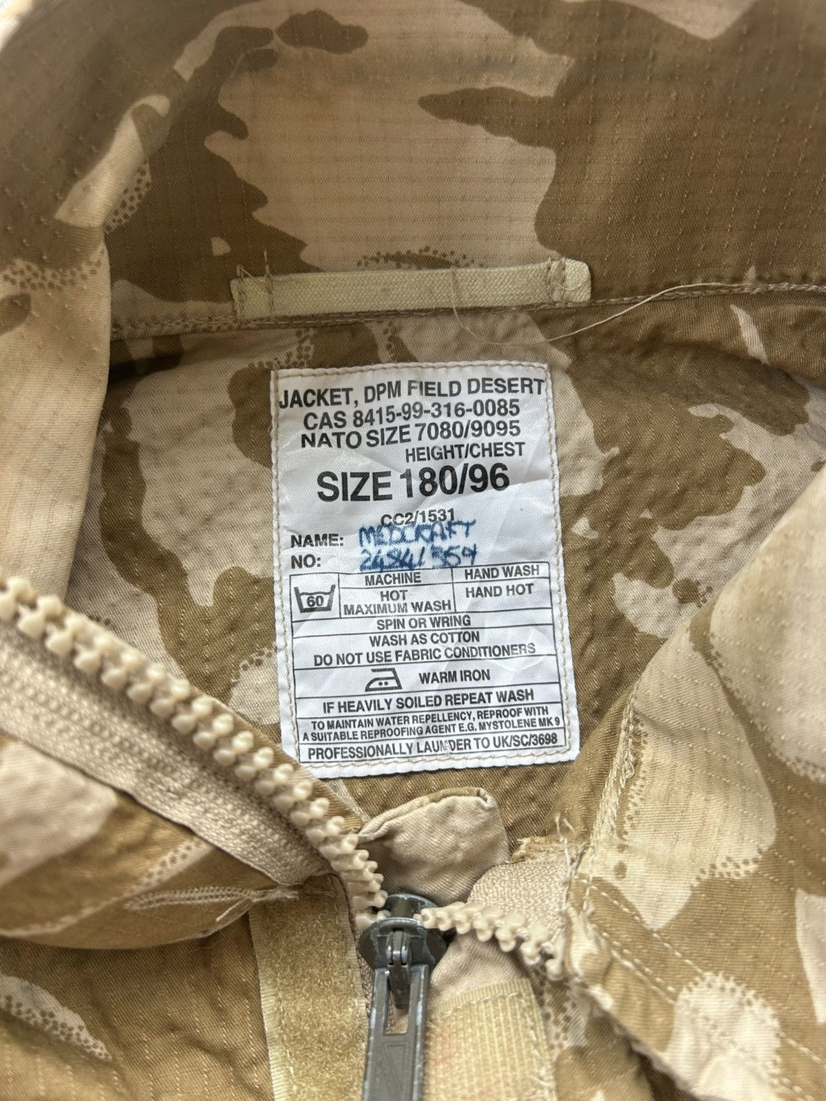 New England Outerwear Issue British Army Desert DPM Ripstop Field Jacket Size US XL / EU 56 / 4 - 6 Thumbnail