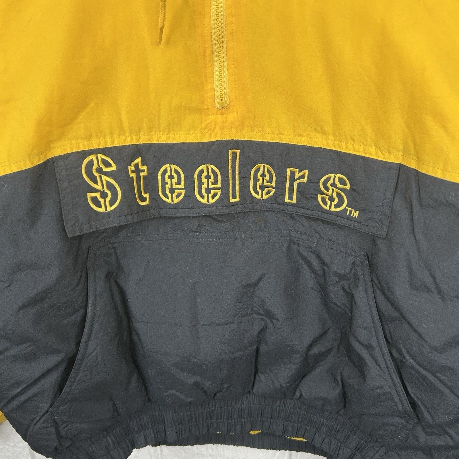 NFL 90's Pittsburgh Steelers NFL Quarter-Zip Puffer Jacket Large Size US L / EU 52-54 / 3 - 4 Thumbnail