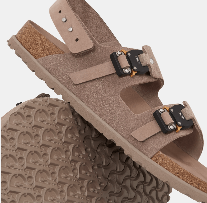 Birkenstock × Dior o1w1db10224 Milano Sandal Smooth Calf in Brown Size US 10 / EU 43 - 5 Thumbnail