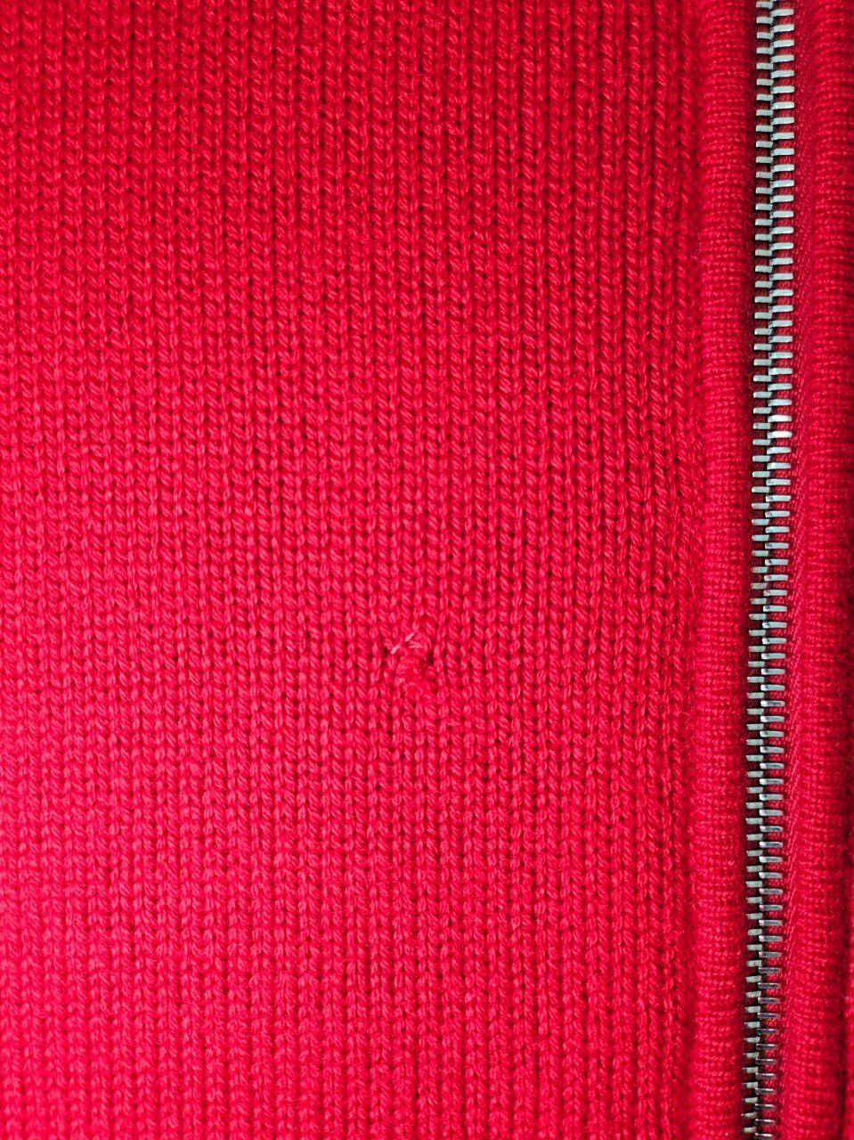 Dior Dior Homme Cashmere Zip Up Detail Red Cardigan Red Sweater Size US M / EU 48-50 / 2 - 6 Thumbnail