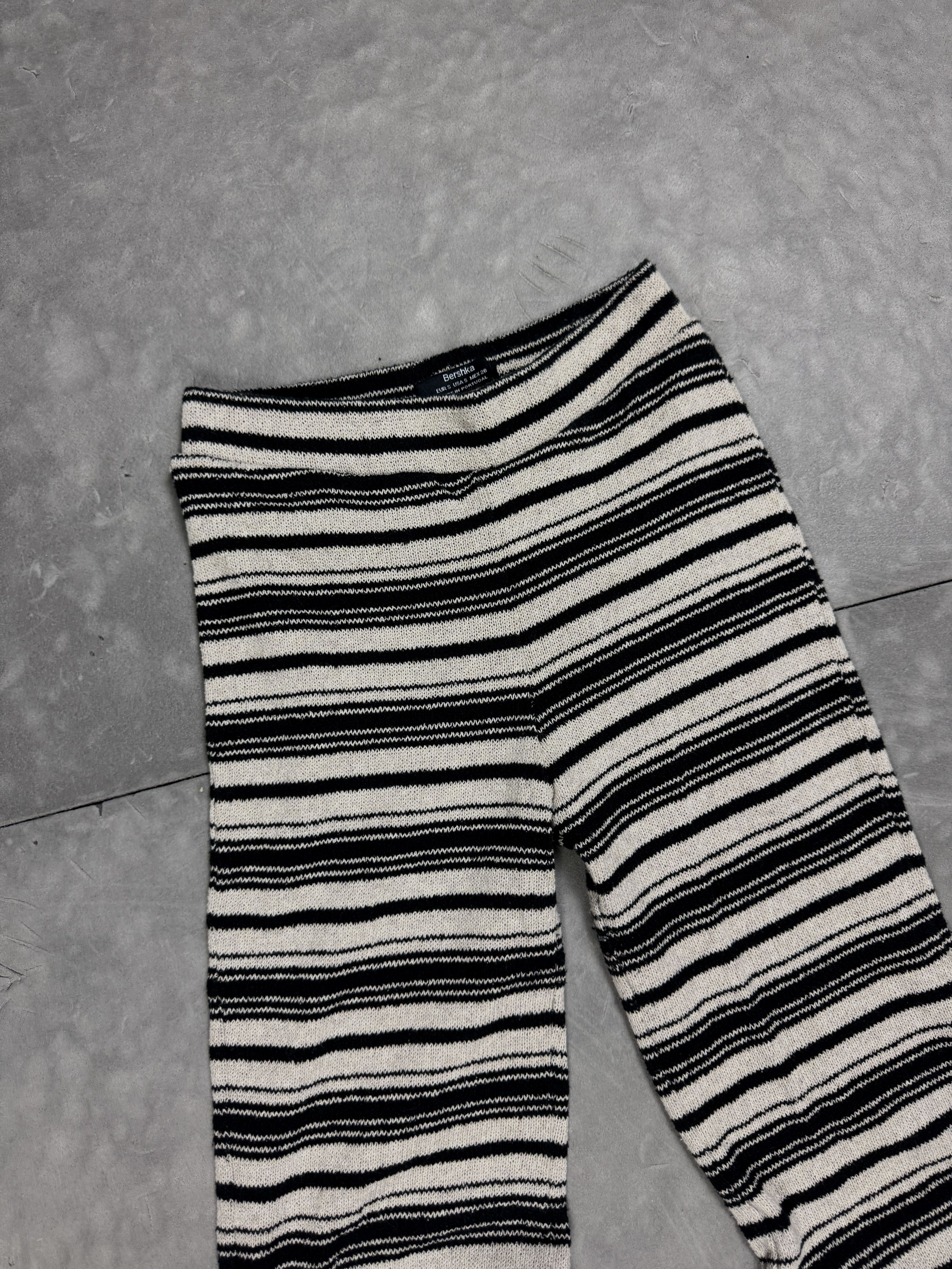 Bershka Bershka knit cozy pants striped summer home basic Size 27" / US 4 / IT 40 - 5 Thumbnail