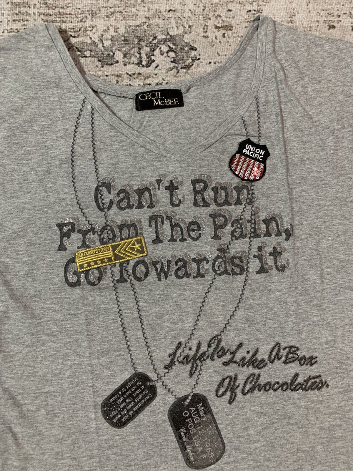 If Six Was Nine × Japanese Brand × KMRii Cecil McBee Y2k Necklace Poem Tees Size US S / EU 44-46 / 1 - 3 Thumbnail