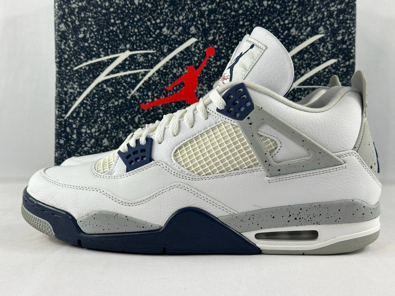 Nike Nike Air Jordan 4 Retro 'Midnight Navy' 2022 DH6927-140 Size US 13 / EU 46 - 6 Thumbnail