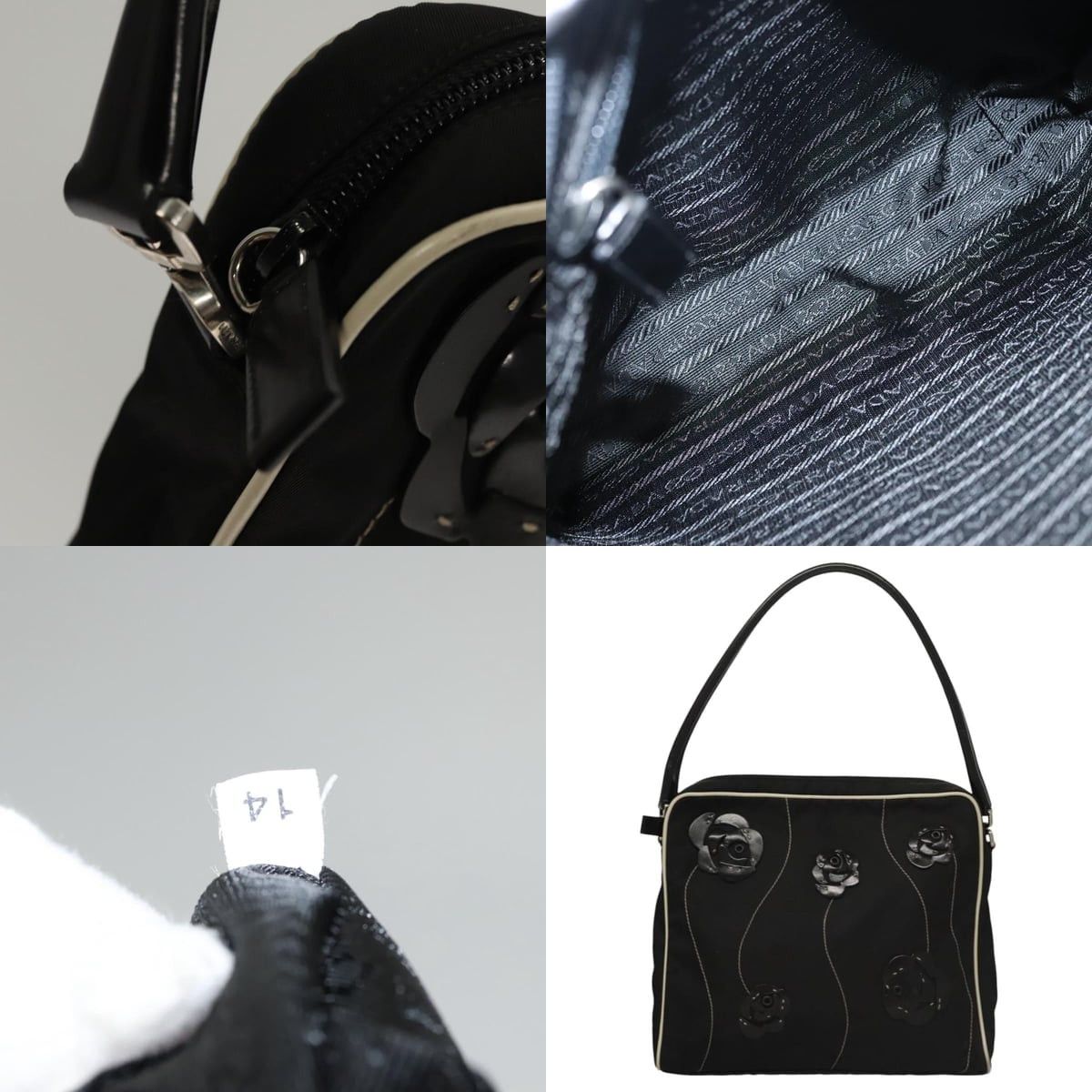 Prada PRADA Shoulder Bag Nylon Black Size ONE SIZE - 10 Thumbnail