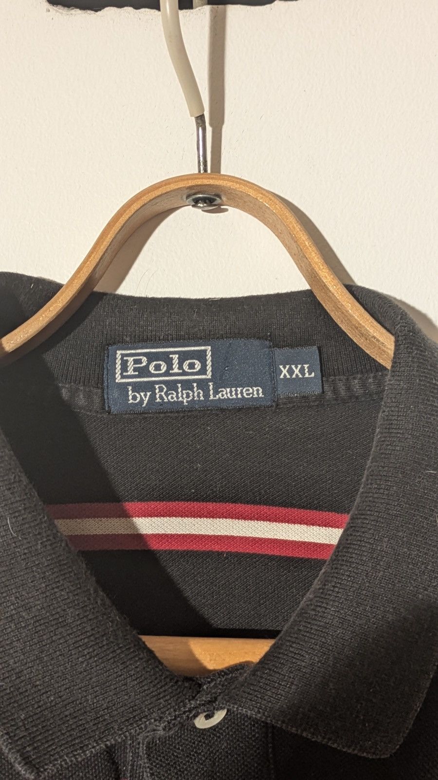Polo Ralph Lauren 👕 Polo Ralph Lauren Striped Polo Shirt – Black/Red (XXL) Size US XXL / EU 58 / 5 - 3 Thumbnail