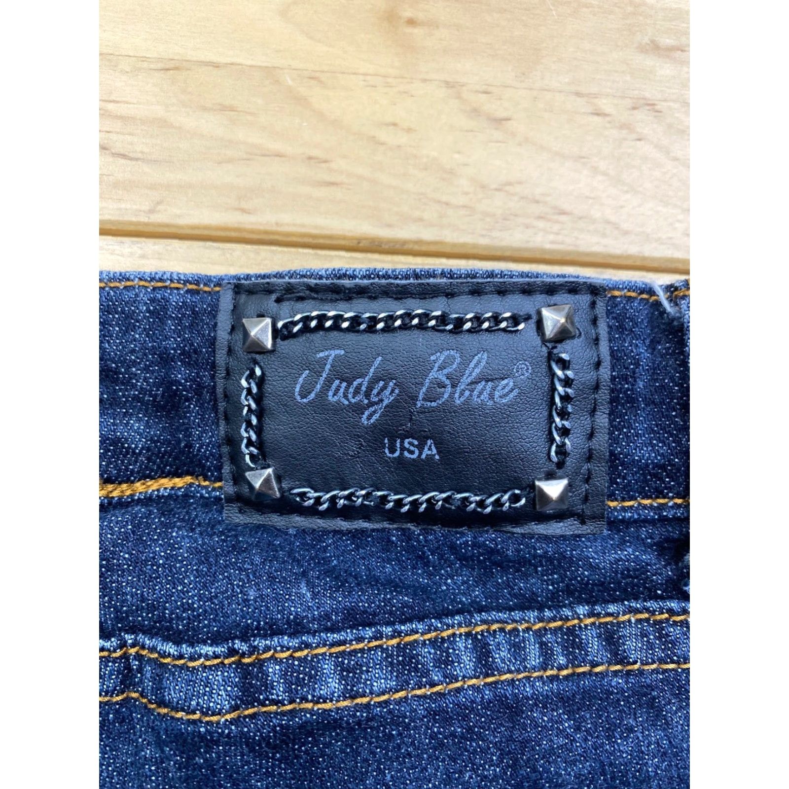 Vintage Womens Judy Blue Jeans Jeans Blue Size 3 x 32 Distress #2363 Size 26" / US 2 / IT 38 - 6 Thumbnail