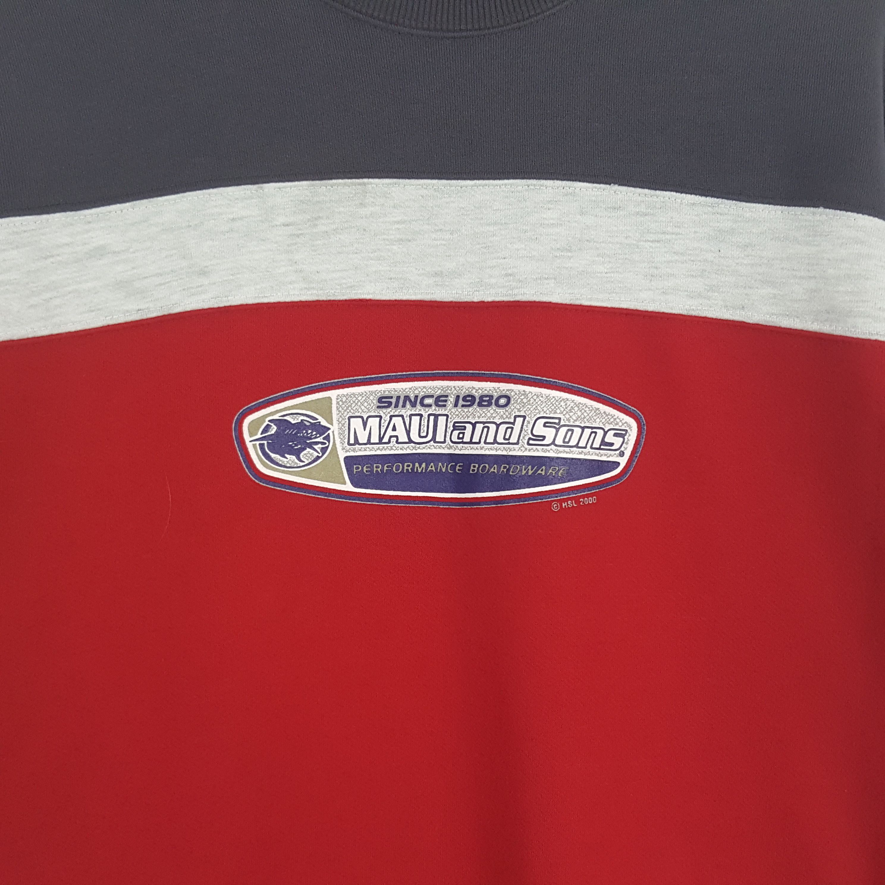 Maui and Sons × Vintage Vintage Maui and Sons Surfing Style Sweatshirt Size US S / EU 44-46 / 1 - 2 Thumbnail