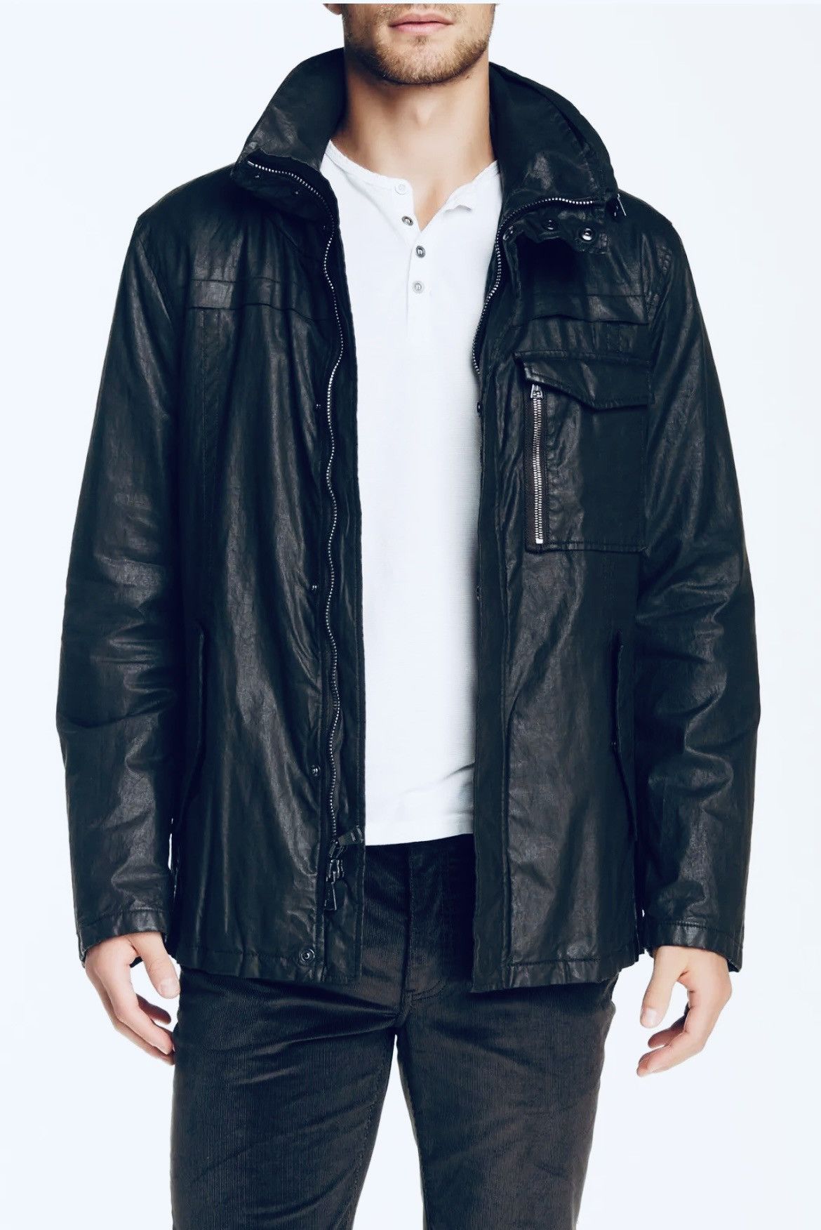 John Varvatos Coated linen jacket. 48 Size US M / EU 48-50 / 2 - 3 Thumbnail
