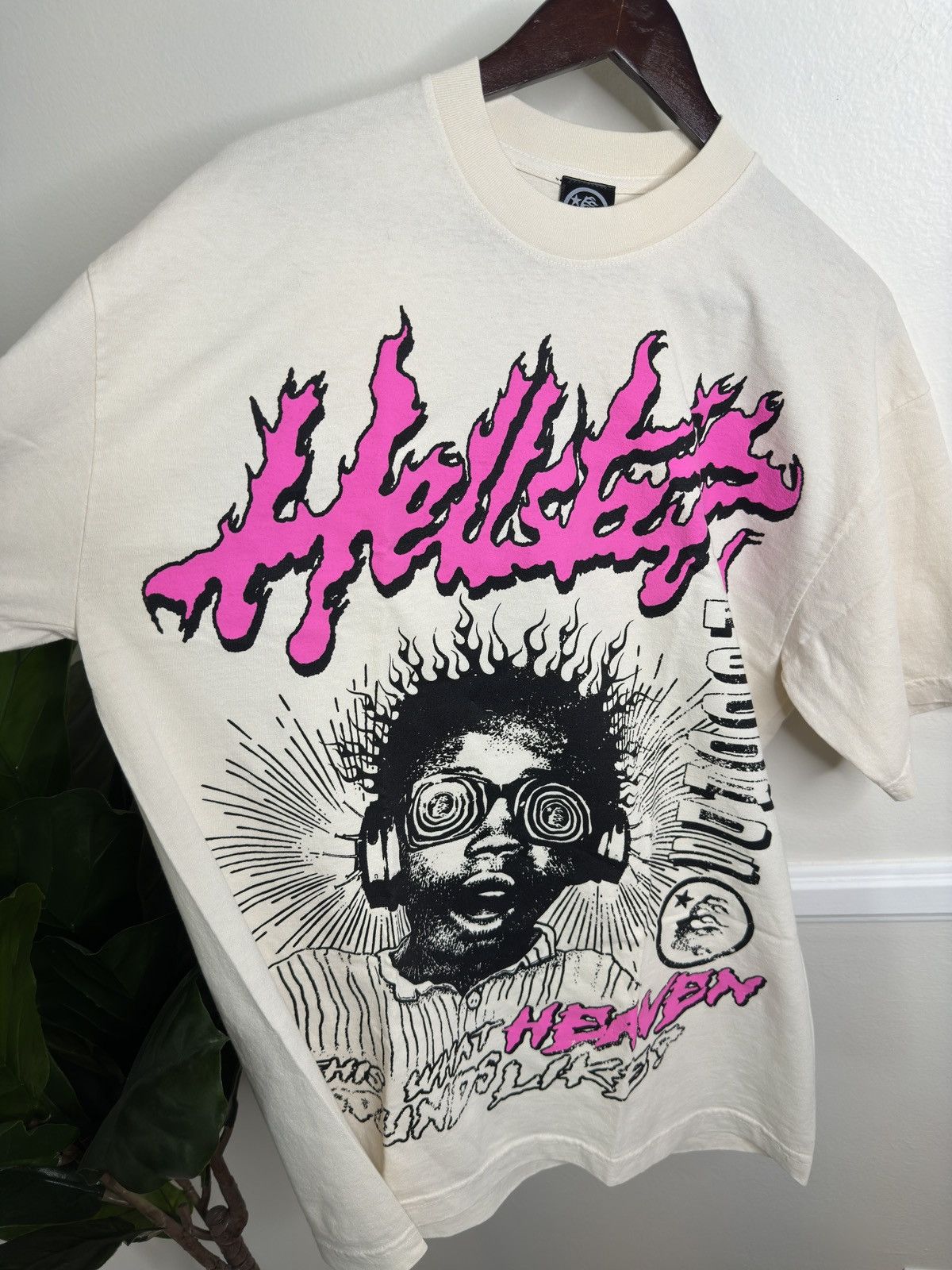 HELLSTAR Hellstar Studios Sounds Like Heaven Tee Cream Size US L / EU 52-54 / 3 - 3 Thumbnail